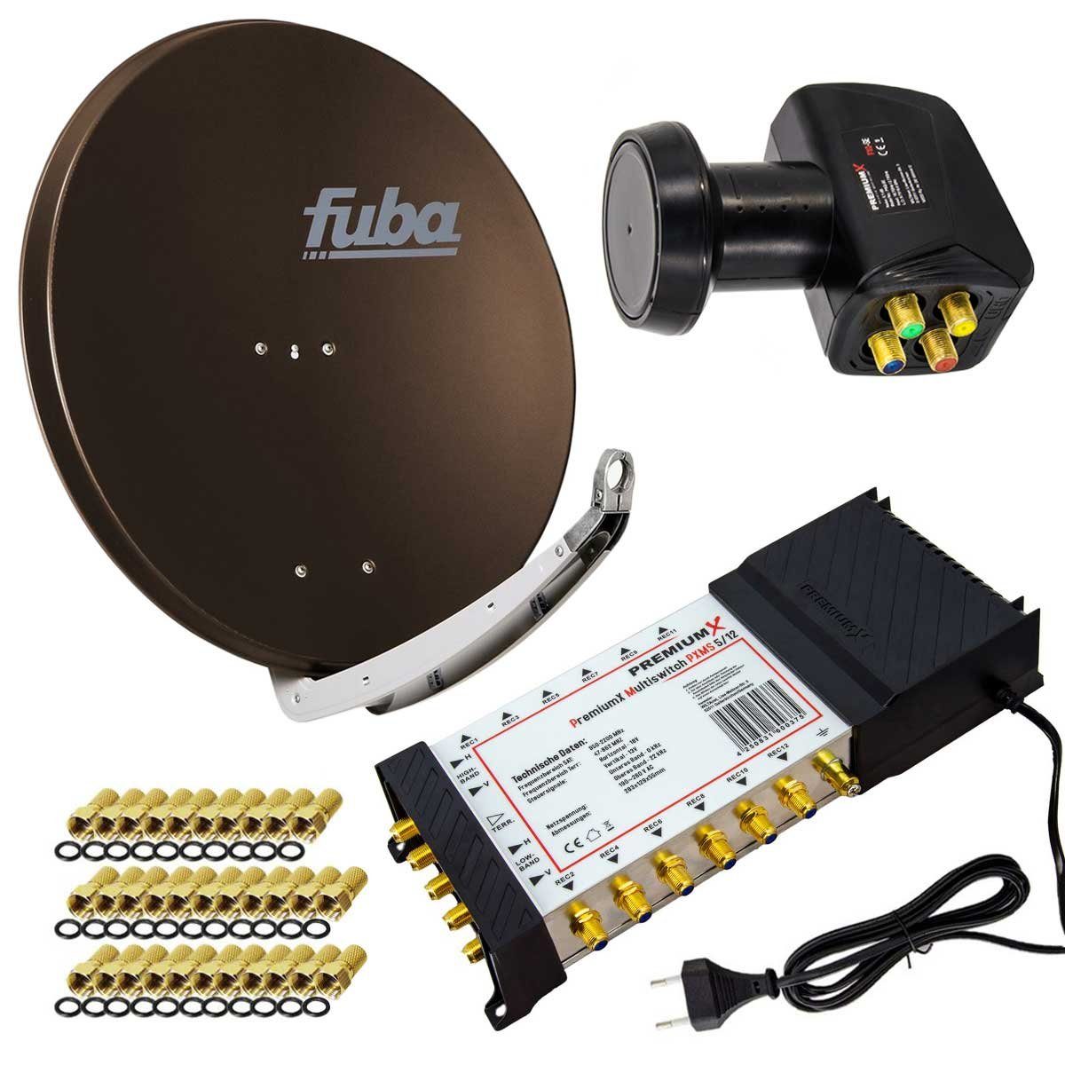 fuba SAT Anlage Fuba DAA 850 B Antenne 5/12 Multiswitch LNB F-Stecker SAT-Antenne