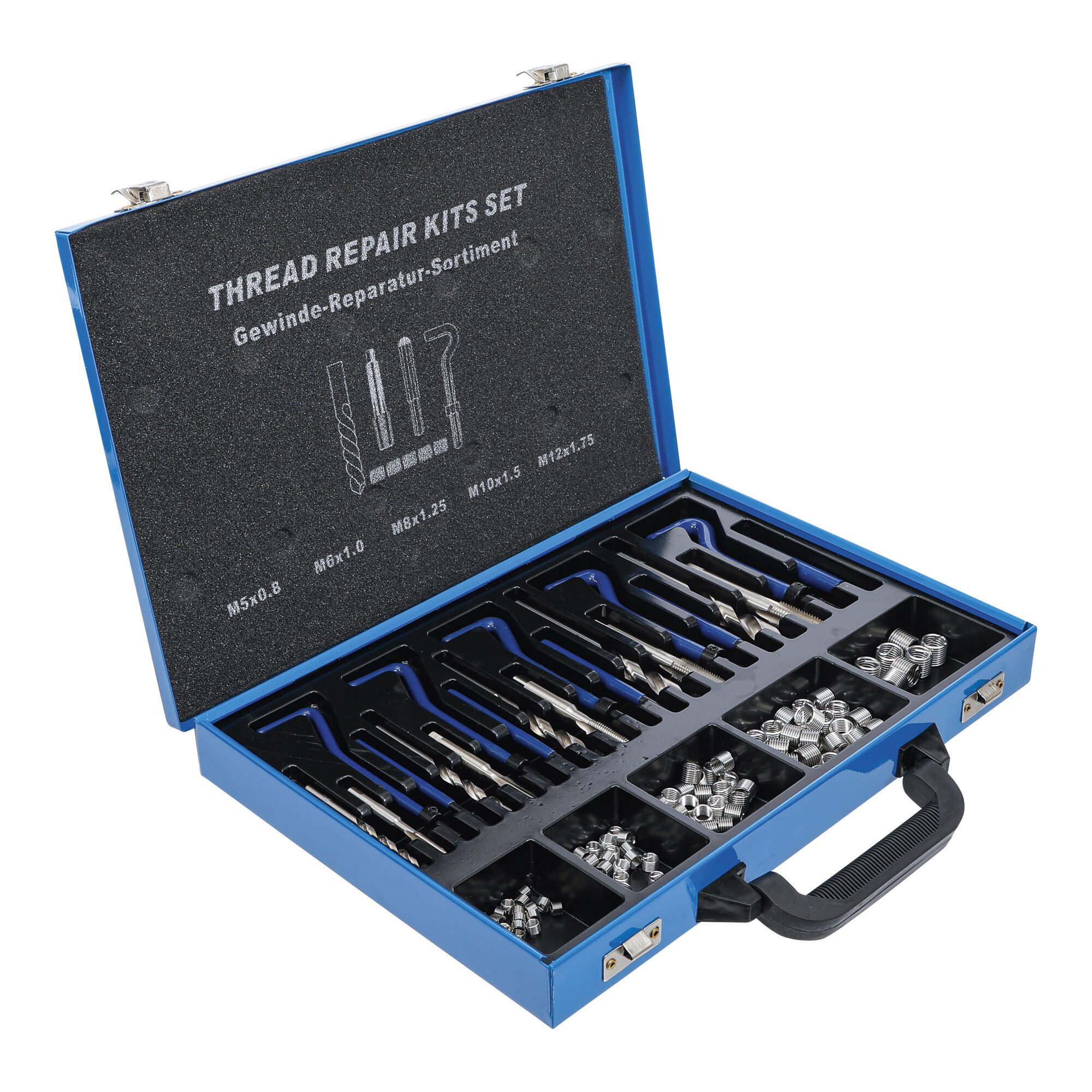 BGS technic Gewindeschneider BGS Gewinde-Reparatursatz M5 - M12 130-tlg.
