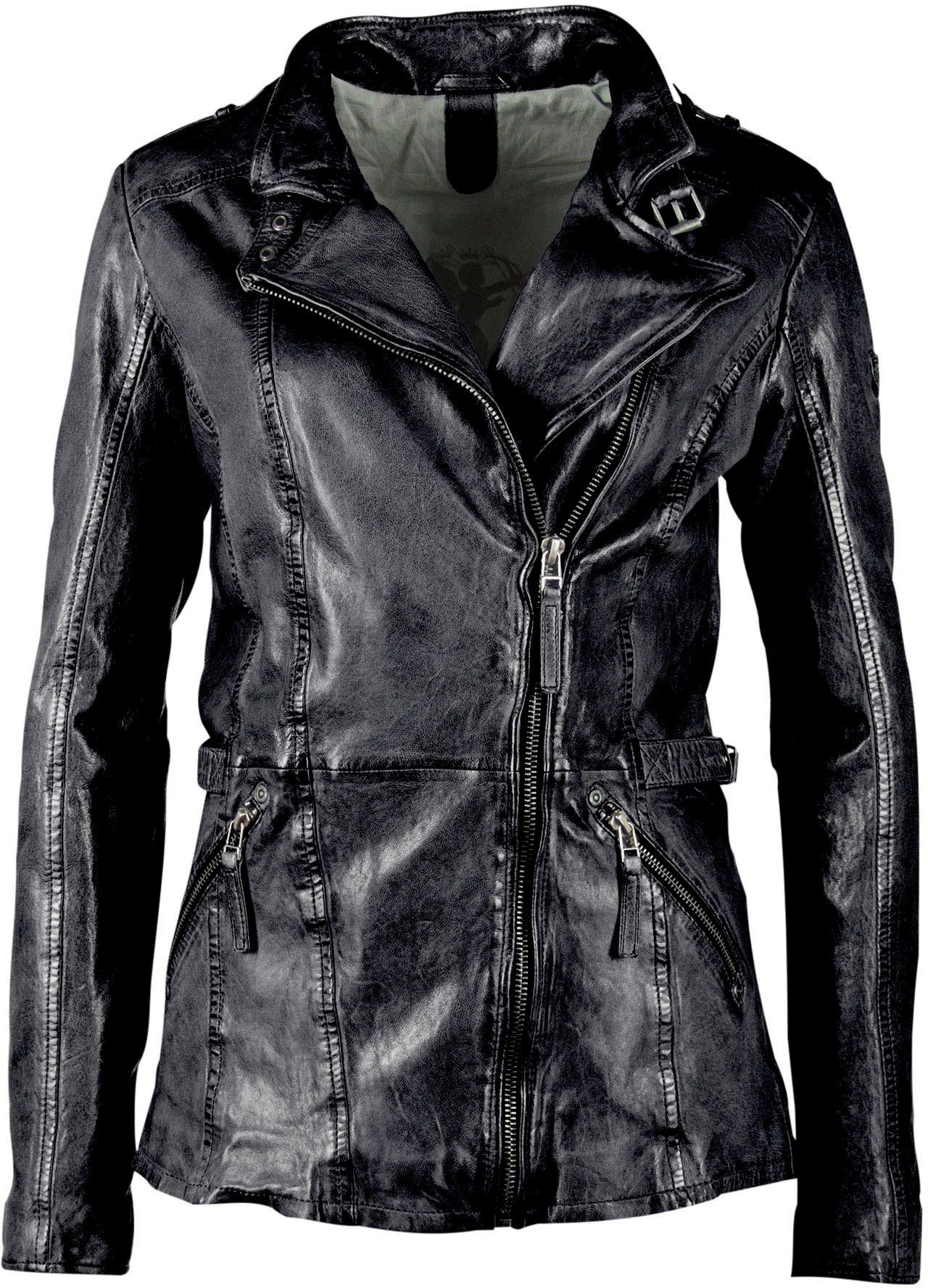 Gipsy Damen Lederjacke Echtleder Jacke Kaufen Otto