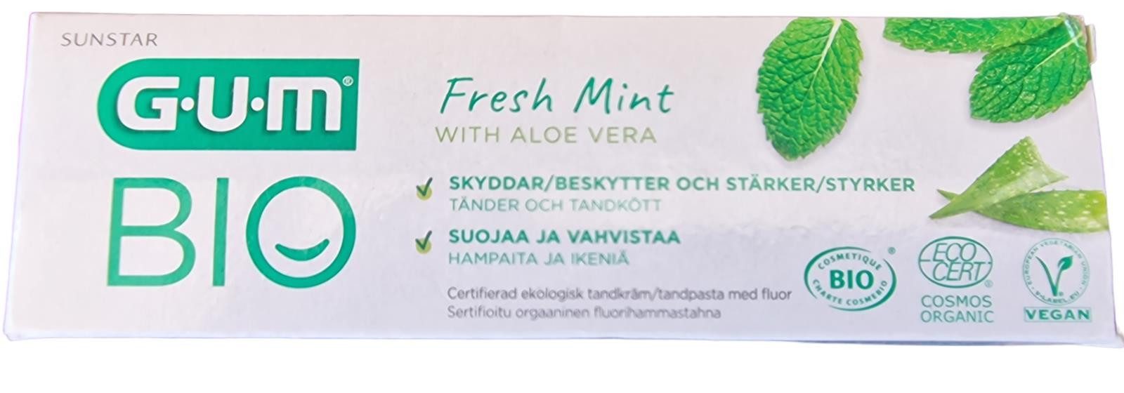 GUM Зубная паста GUM Bio Fresh Mint Зубная паста 75ml + Mundspülung 500ml