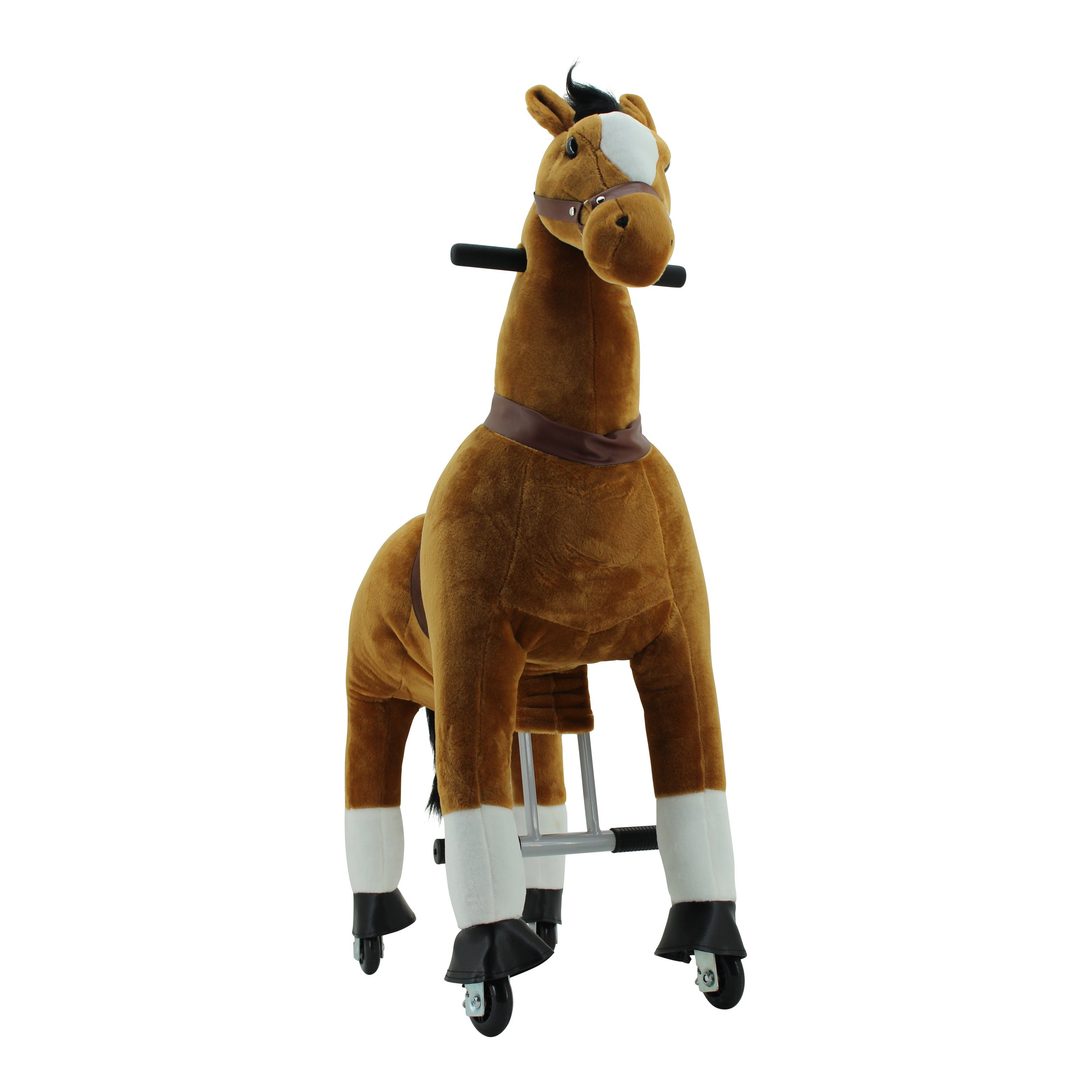 Sweety-Toys Reittier Sweety Toys 7363 Reittier Pferd BROWNIE auf Rollen für 4 bis 9 Jahre