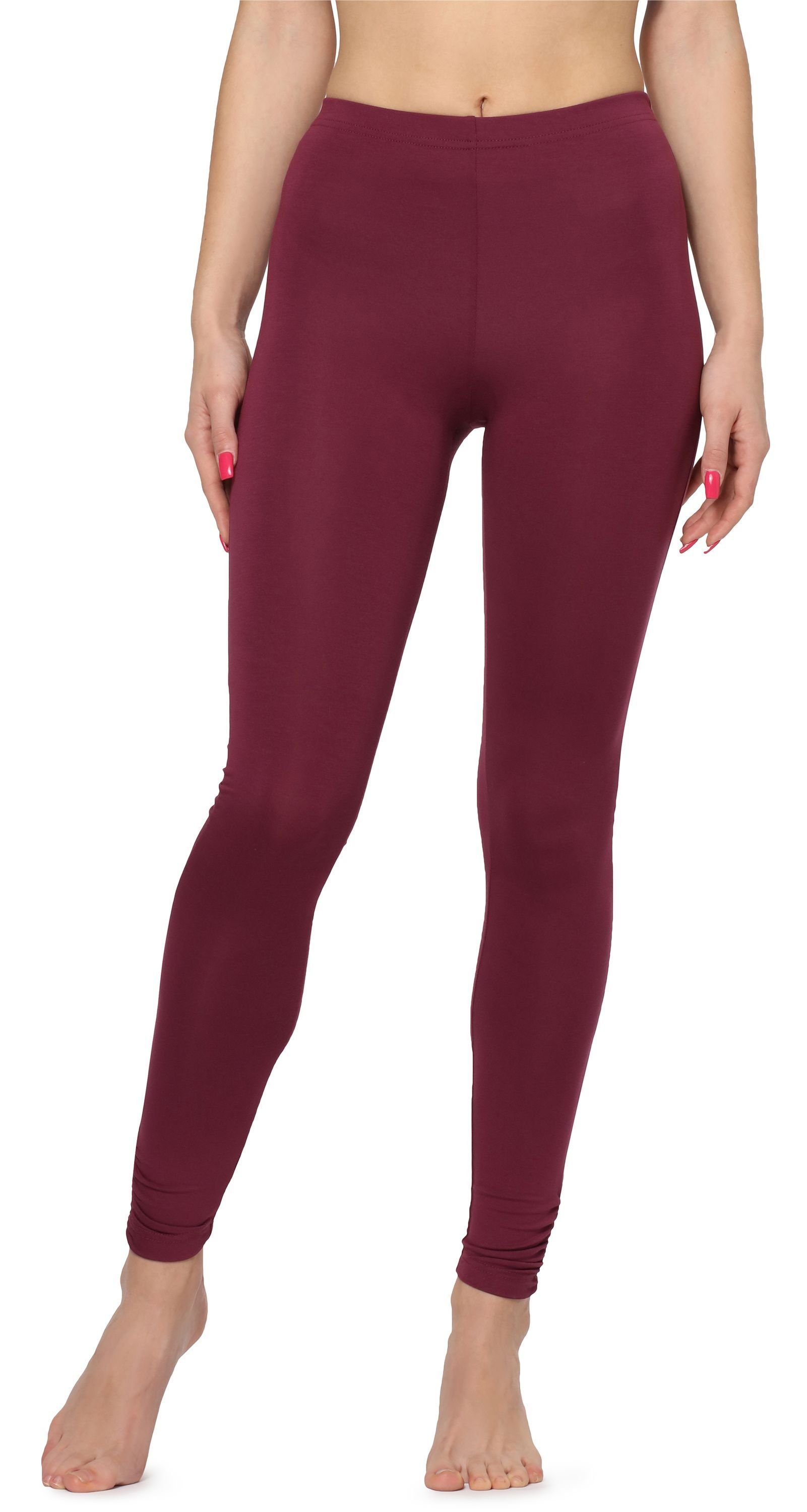 Leggings Damen Lange Leggings aus Viskose MS10-345