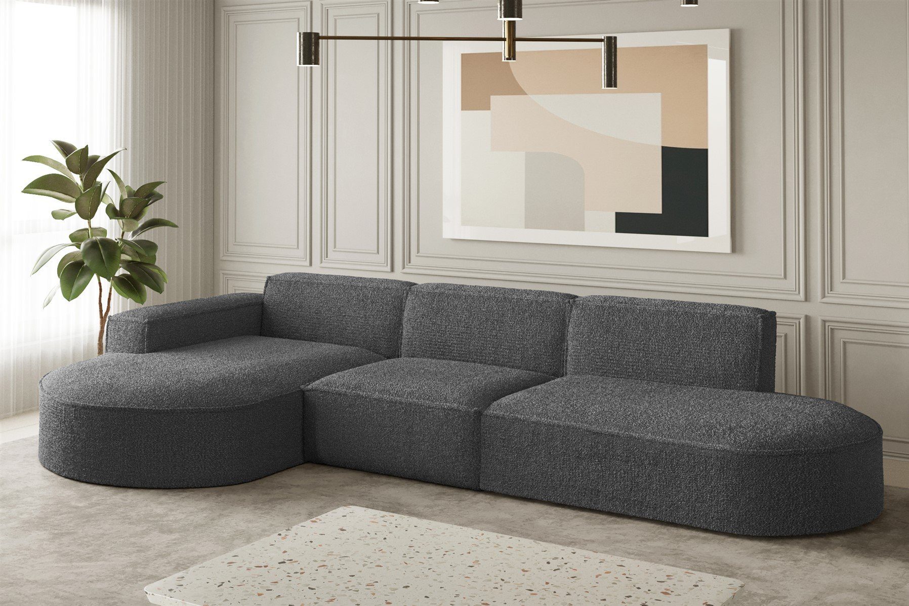 Fun Möbel Ecksofa Ecksofa Designersofa PALMA günstig online kaufen