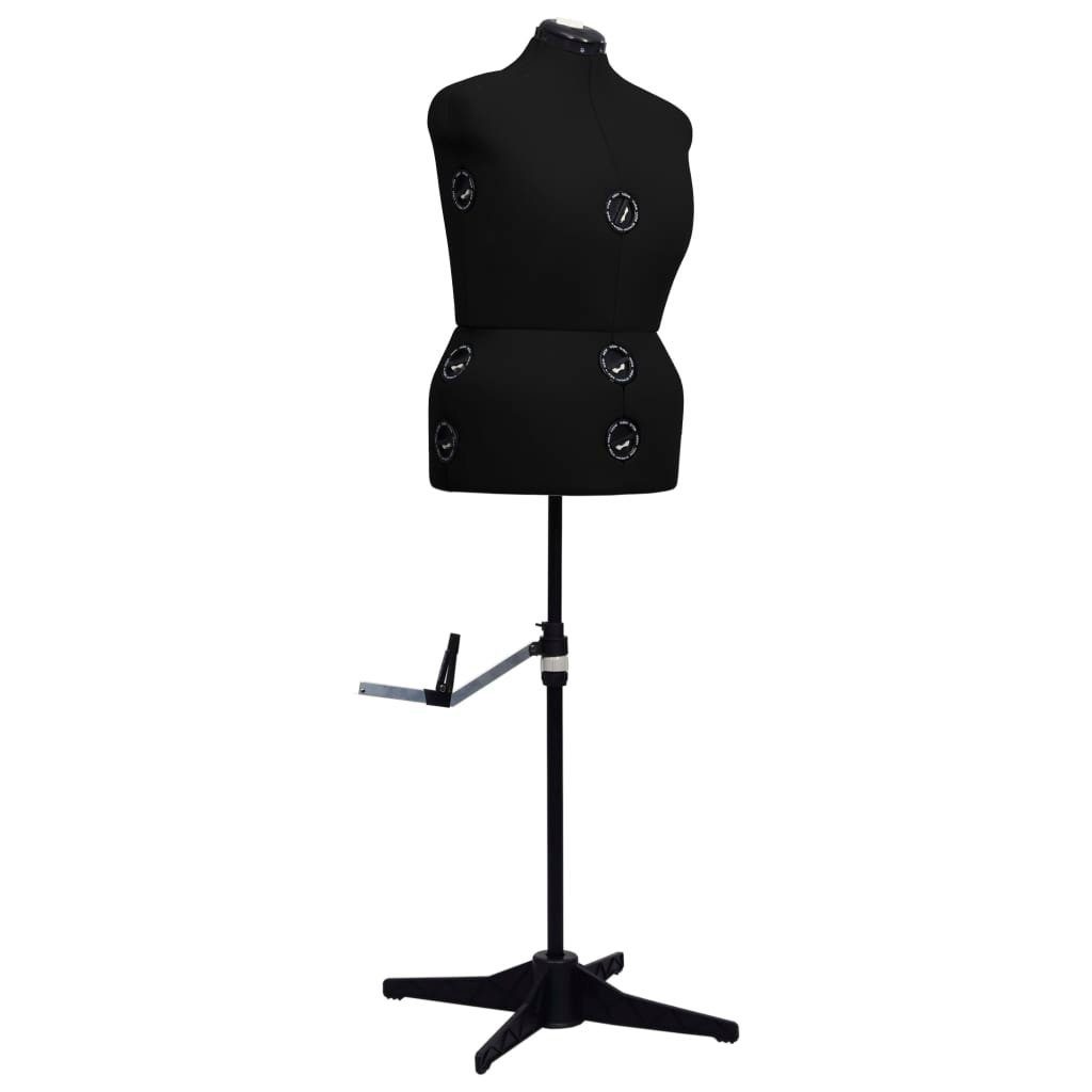 vidaXL Schneiderpuppe Schneiderpuppe Verstellbar Weiblich Schwarz L Размер 44-50