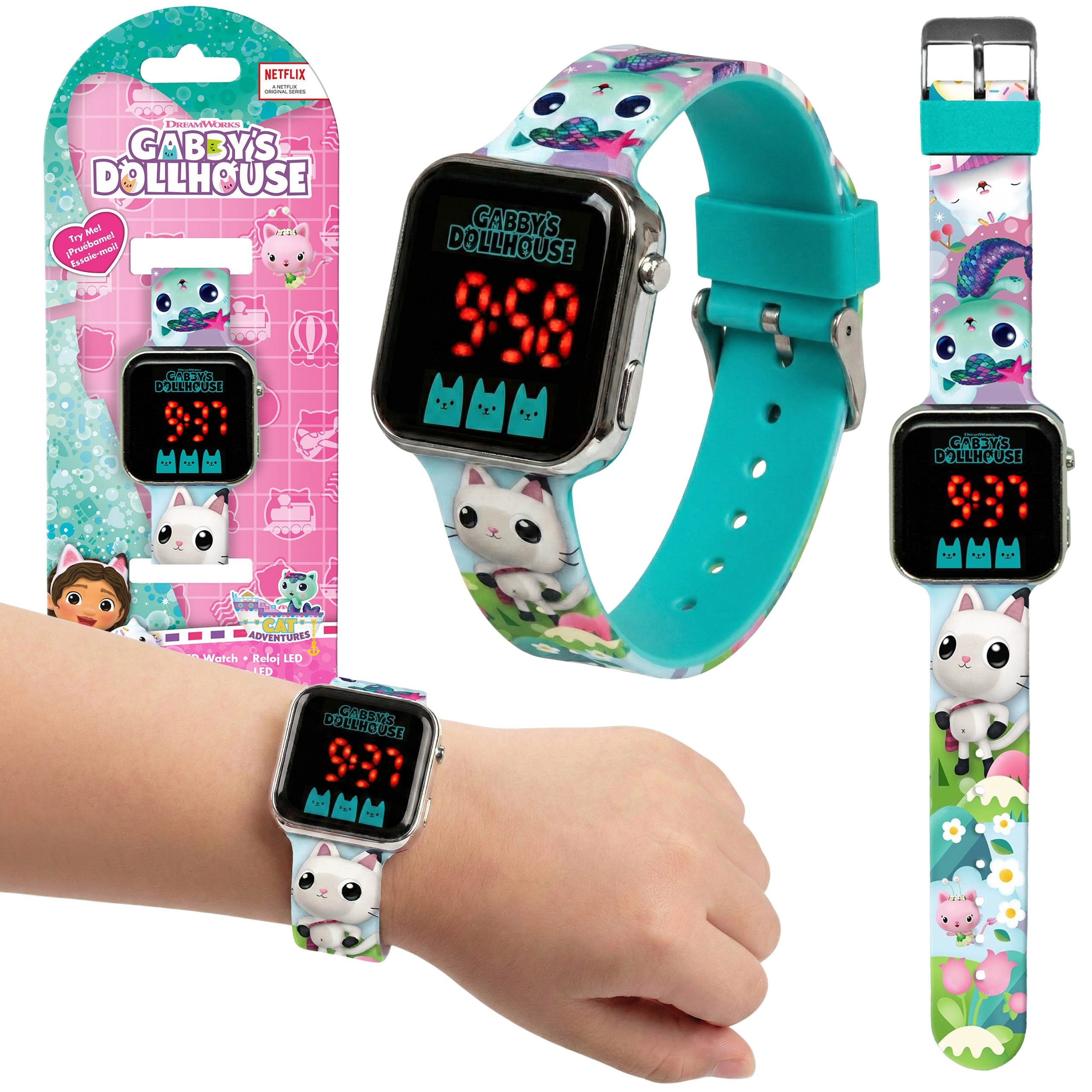 Gabby's Dollhouse Digitaluhr Gabby's Dollhouse – digitale LED-Uhr für Mädchen
