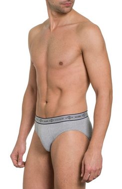 HAASIS Bodywear 1919 Slip Herren Slips 77352263-graumeliert (Packung, 3-St., 3er Pack) Optimale Passform, pflegeleicht, formbeständig, strapazierfähig