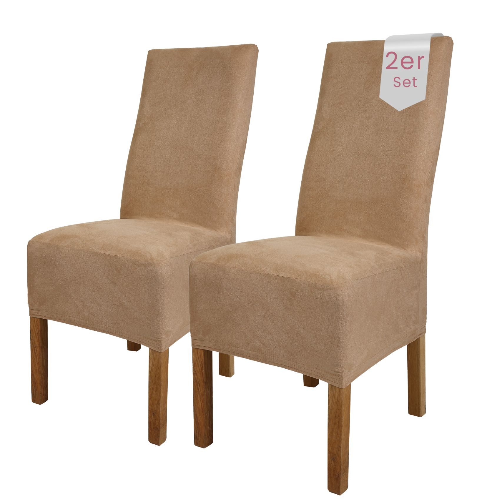 sh SCHEFFLER-HOME LIVE HOMESTYLE Stuhlhusse Leon Stoff Veltara, Premium-Microfaser Veltara in edler Wildleder-Optik