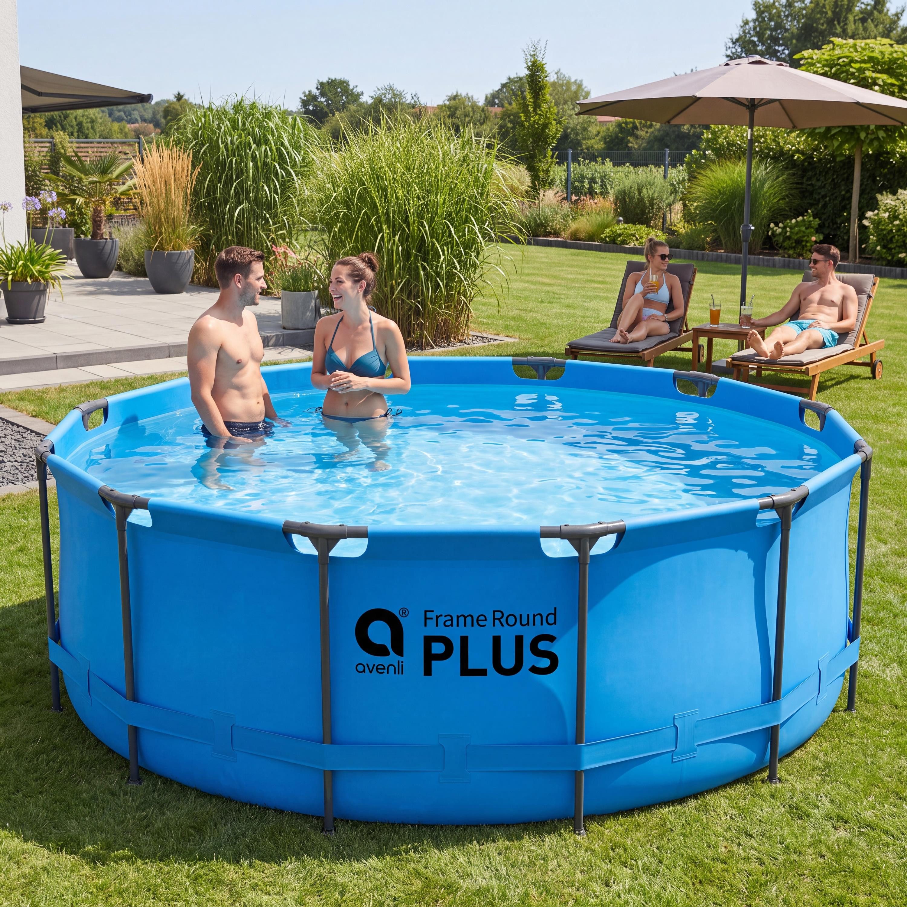 Avenli Framepool Frame Plus Pool 366 x 100 cm, Aufstellpool (Stahlrahmenpool, ohne Zubehör), Auch als Ersatzpool geeignet