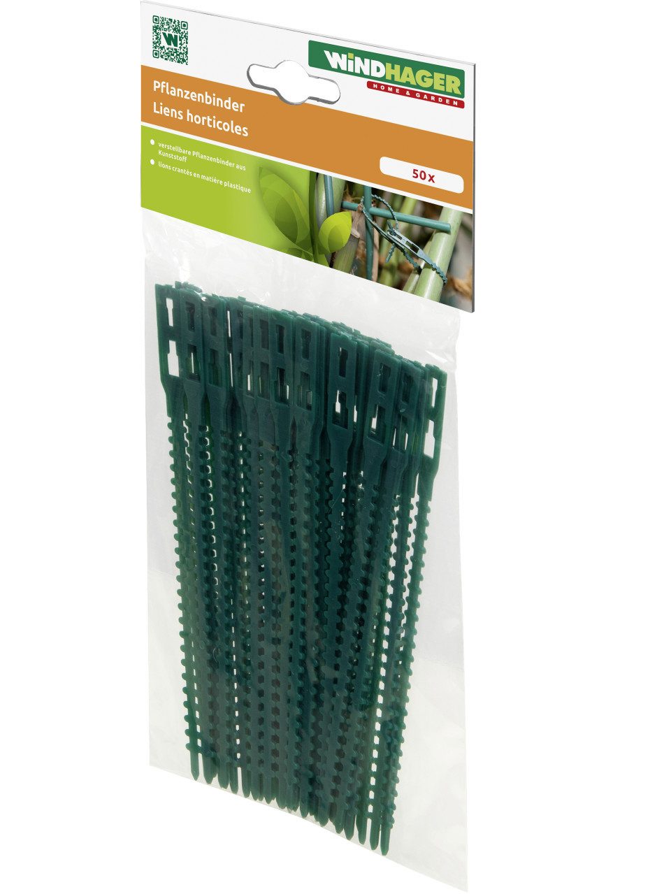 Windhager Rankhilfe Windhager Pflanzenanbinder 13 mm 50 Stück