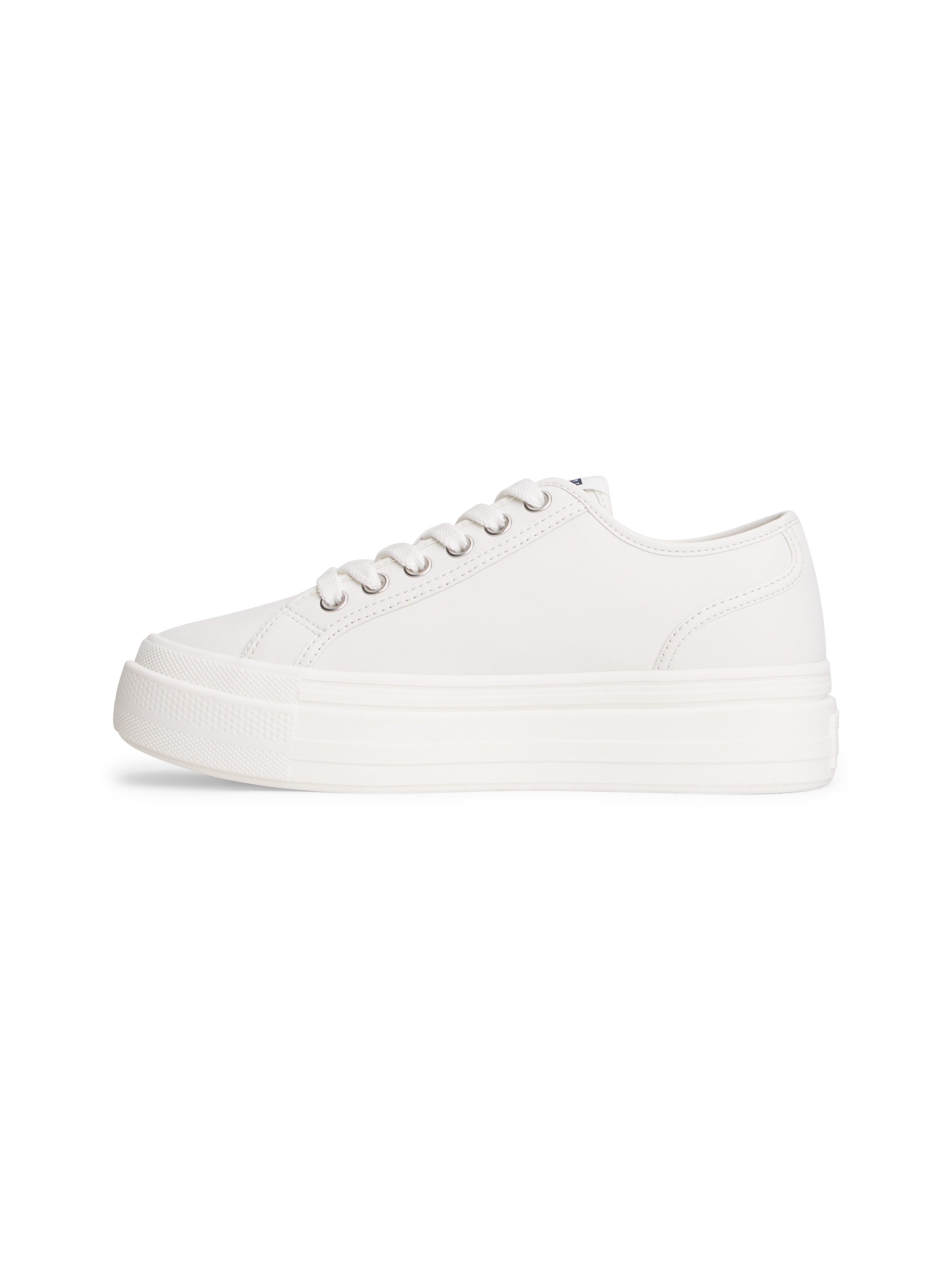 Tommy Jeans TJW FLATFORM SNEAKER LTR Plateausneaker Halbschuh, Schnürschuh, Freizeitschuh mit Logoflag – Bild 5 von 5