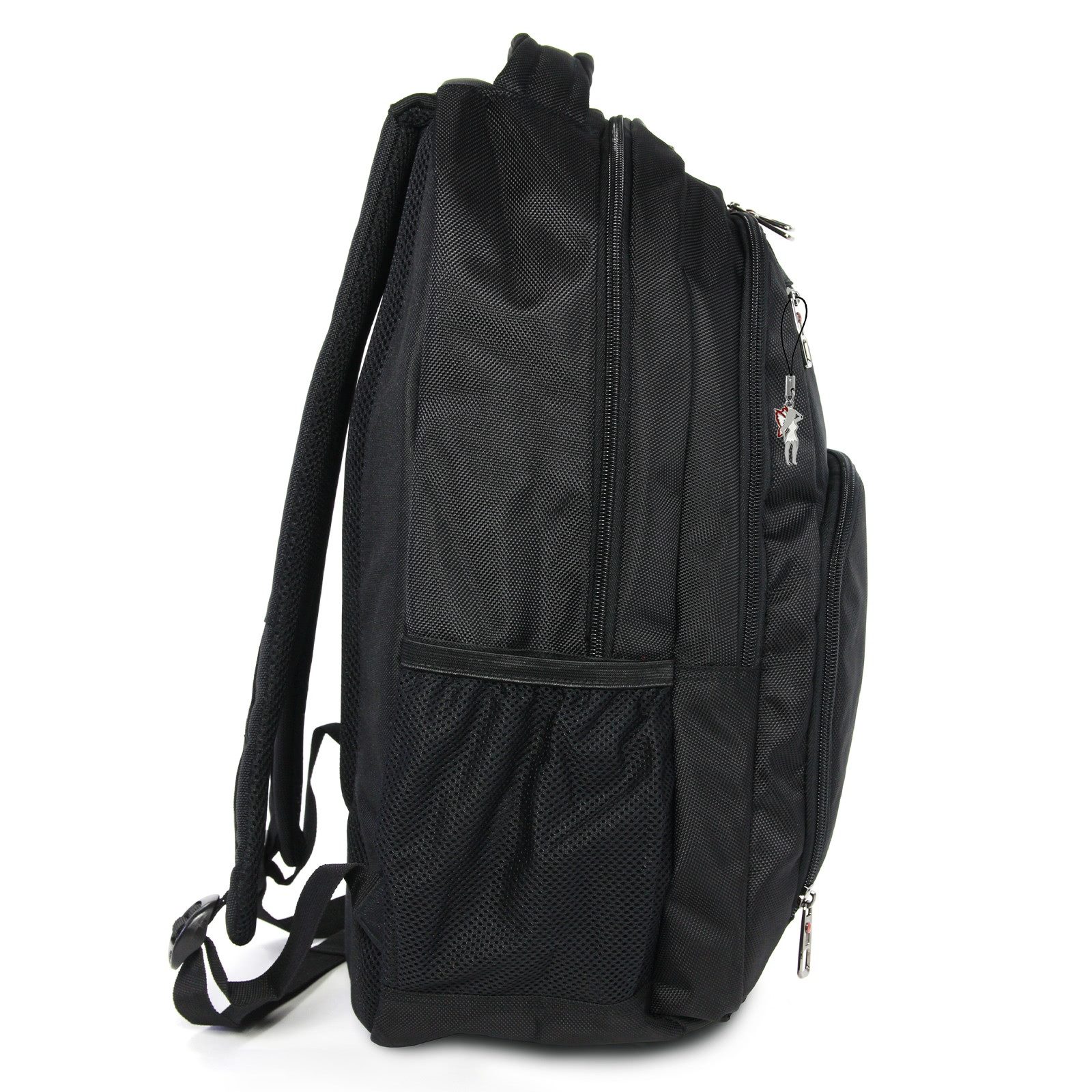 Travel N Meet Reisetasche Travel N Meet Damen Herren Sporttasche (Businessrucksack), Herren Business-, Freizeitrucksack Polyester, schwarz ca. 47cm hoch