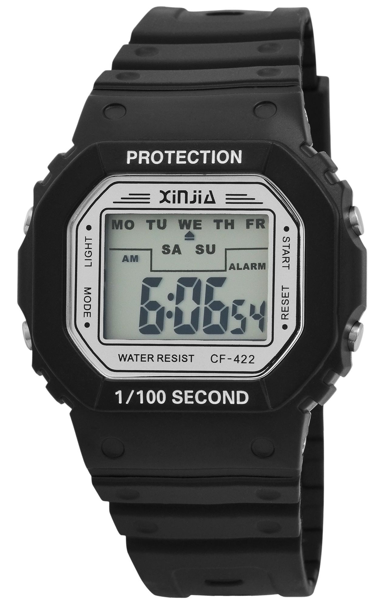 Quarzuhr XI007 Digitaluhr, Kunststoff, Silikonband, 24 cm