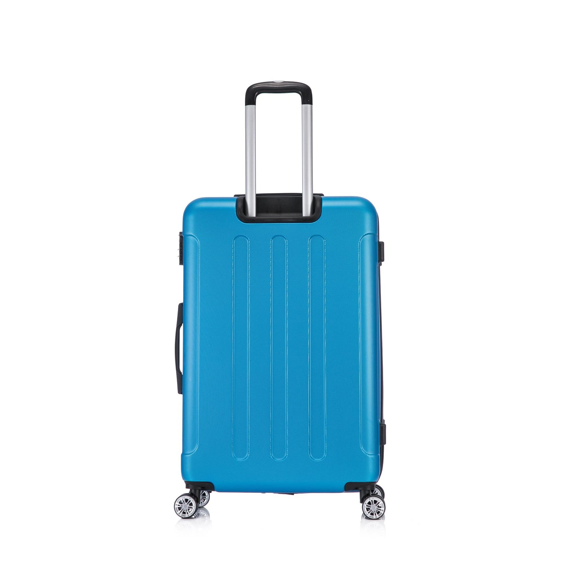 Flexot Hartschalen-Trolley F-2045 Kofferset, 360° Rollen, robuster Reisekoffer, Bordcase, 4 Rollen, Robuster und moderner Koffer mit vier 360° Rollen und Zahlenschloss