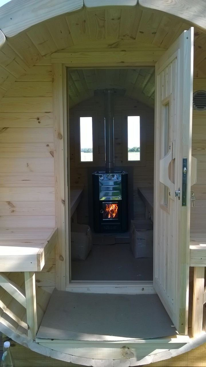 Thumbnail - JVmoebel Fasssauna Holz Sauna Gartensauna Campingfass 350 cm - perfekte Entspannung, BxTxH: 2.27 x 3.5 x 2.38 cm, 46,00 ...