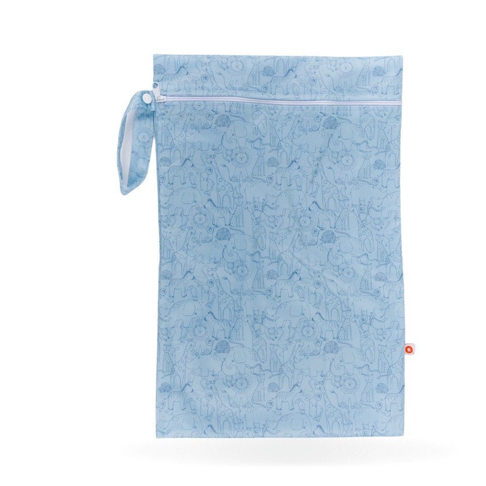 XKKO Stoffwindeln Wetbag Windelsack 30x45 cm (für 5-6 nasse Stoffwindeln) Safari Blau