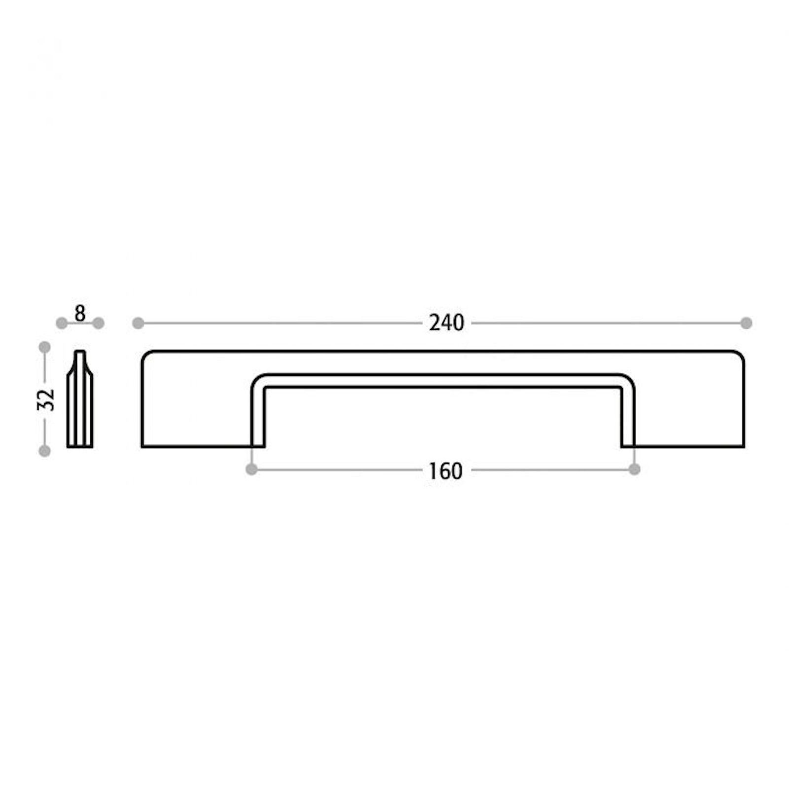 SO-TECH® Möbelgriff Bügelgriff ALVAR, BA 48 - 320 mm, inkl. Schrauben (1-St), BA 160 mm Altmessingoptik von SCHÜCO ALU COMPETENCE