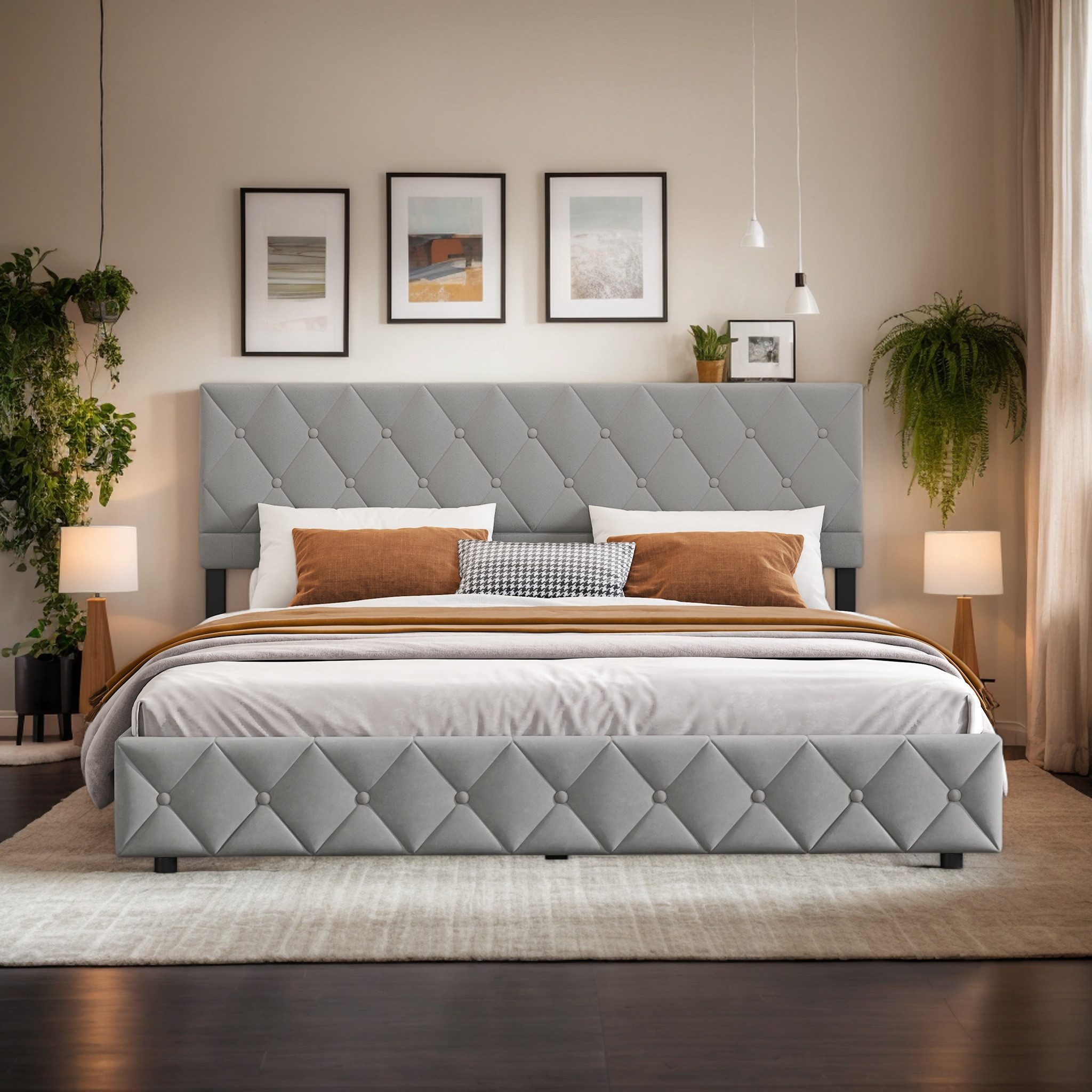 REDOM Polsterbett Funktionsbett Stauraumbett (Ergonomisches Design, günstig online kaufen