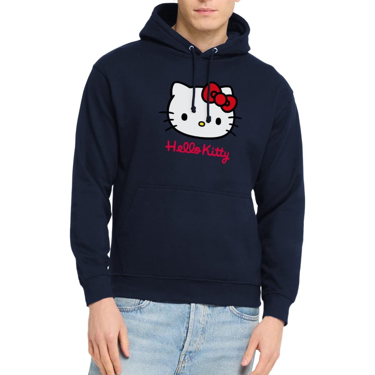 Hoodie Hello Kitty Klassisch Mit Schriftzug Unisex Hoodie