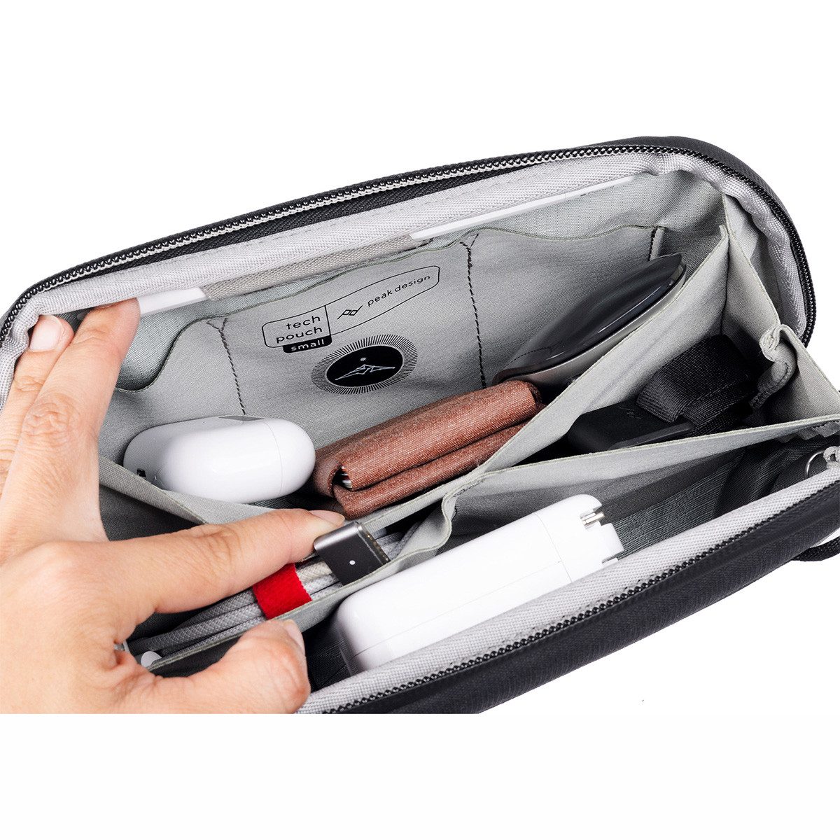 Peak Design Rucksack Tech Pouch Small - kleine Organizer-Tasche Charcoal (dunkelgrau)