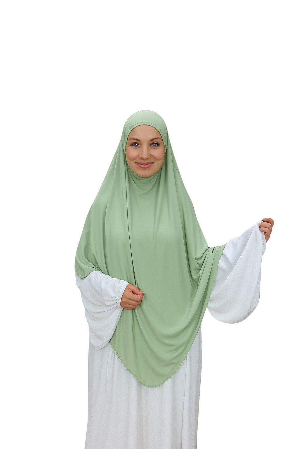 Aymasal Kopftuch Jersey premium Khimar BAYLA Einlagiger Jersey Khimar Хиджаб Scarf Islam, Hochwertiger weicher Stoff, leichtes Gewicht
