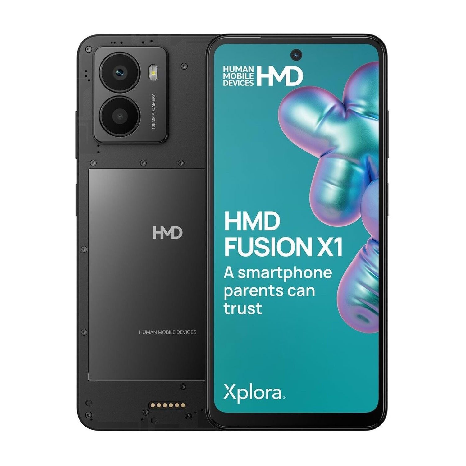 HMD Fusion X1 Smartphone 128GB Smartphone (16.7 cm/6.65 Zoll, 128 GB Speicherplatz, 108 MP Kamera, 108 MP Kamera + 50 MP Frontkamera)