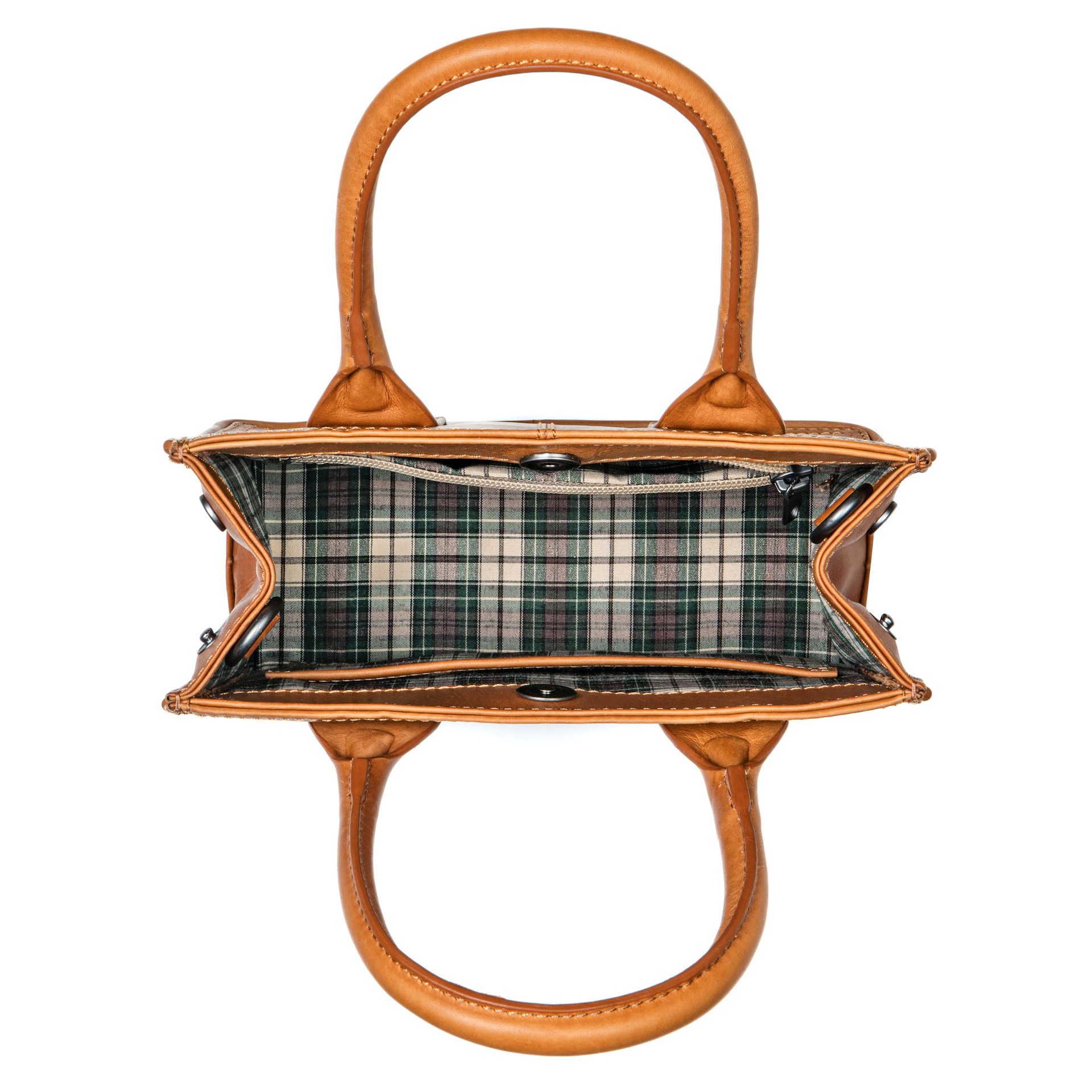 Benthill Henkeltasche Damen Echt Leder Tasche Henkeltasche Handtasche Frauen Schultertasche, Reißverschlussfach – Bild 4 von 5