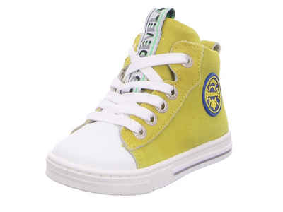 develab Boys Firststep Mid Cut Laces gelb kombi Lauflernschuh