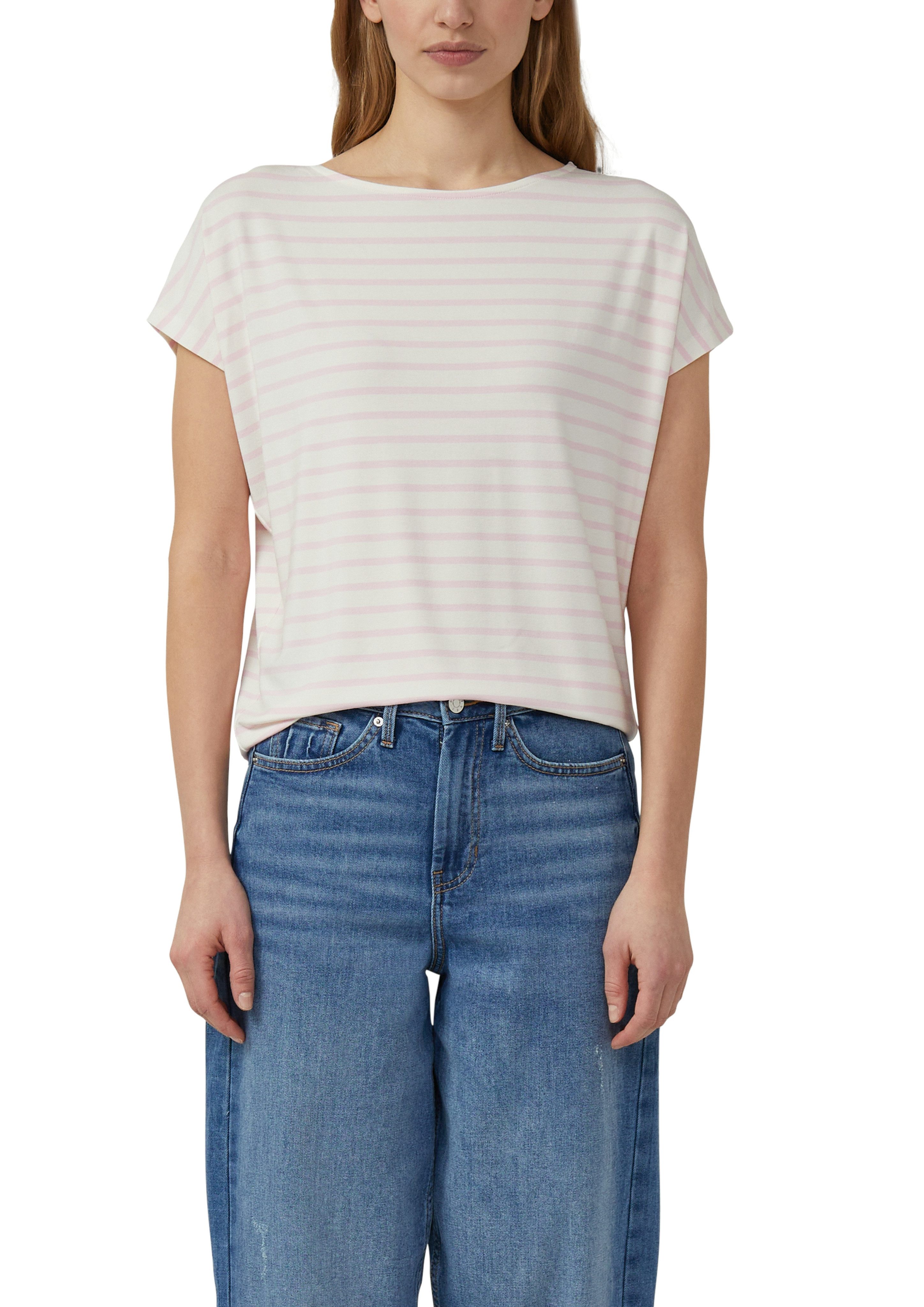 s.Oliver Kurzarmshirt Sommershirt mit grafischem Muster günstig online kaufen