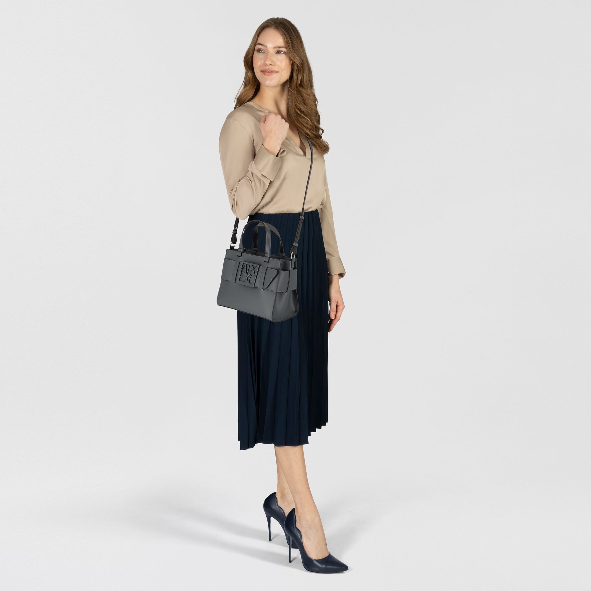 ARMANI EXCHANGE Henkeltasche, Polyurethan günstig online kaufen