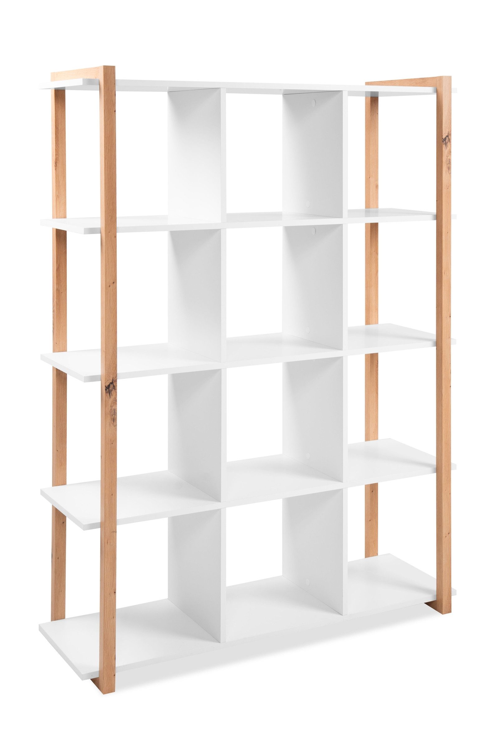 freiraum Regal Denver, in weiß / Dekor Artisan Oak - 107x145x39cm (BxHxT)