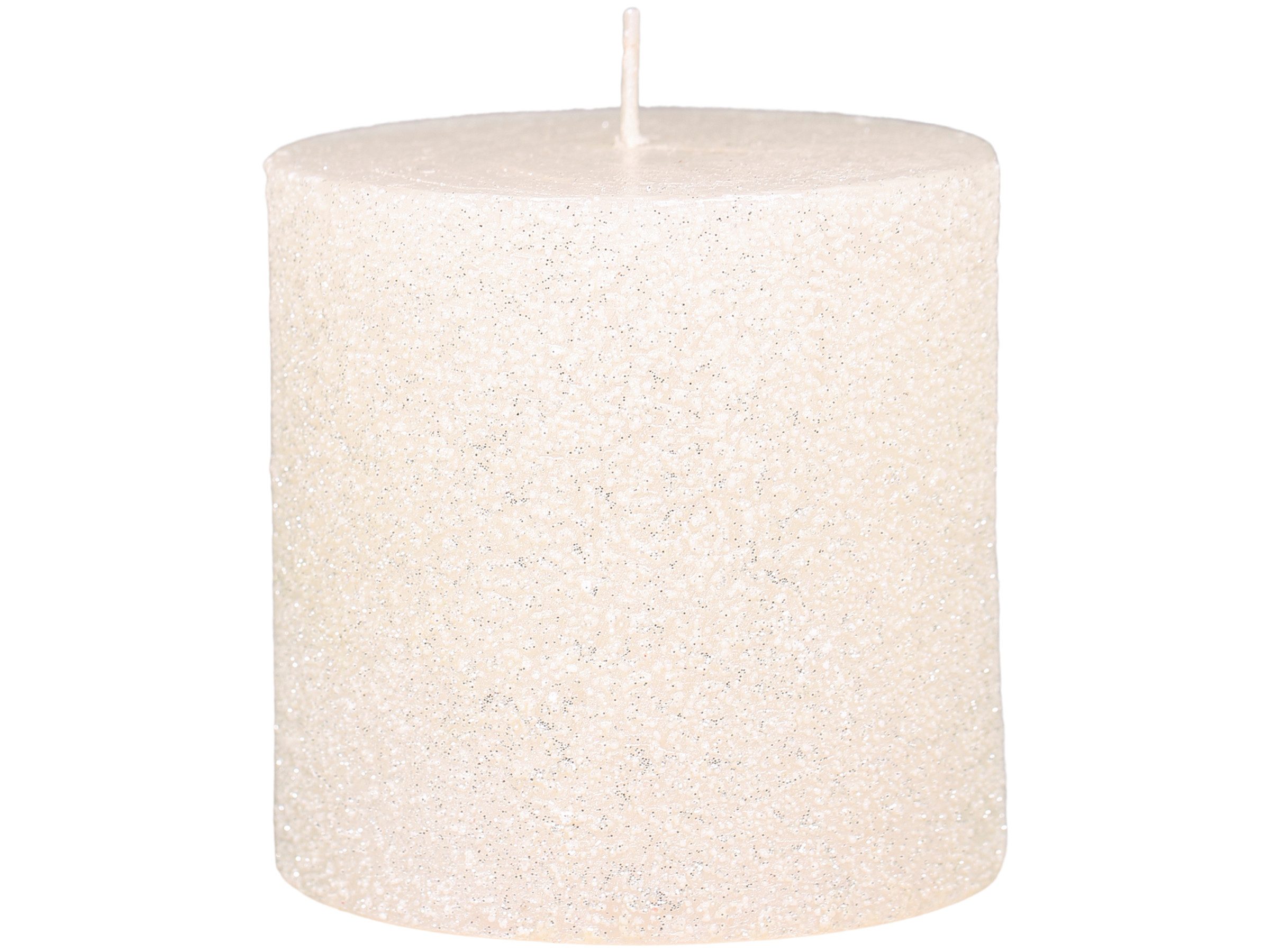 Chic Antique Stumpenkerze Stumpenkerze Macon Glitter Luxuskerze Weihnachtsdekoration, 100 % Paraffin, Glitterkerze, hochwertig, lange Brennzeit