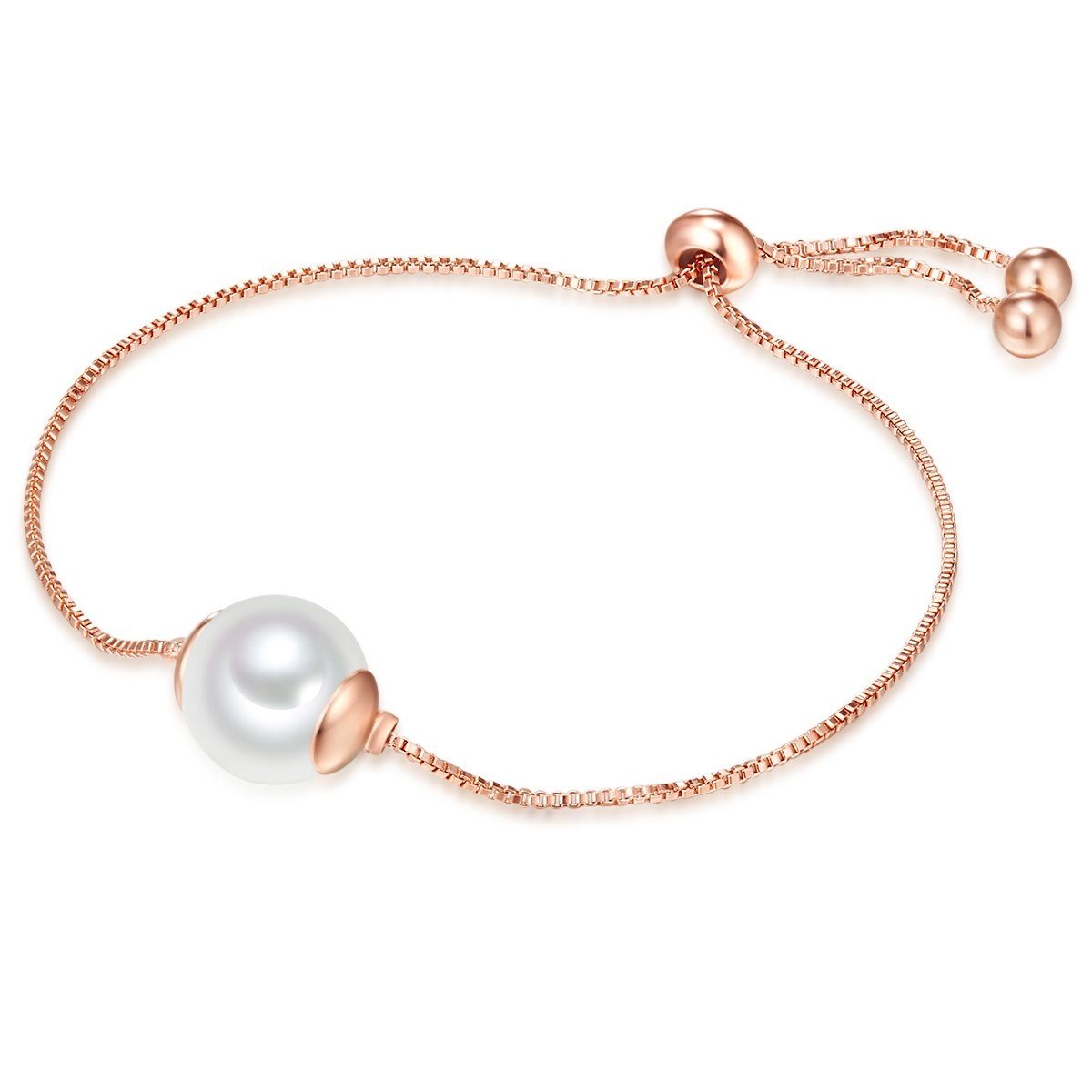 Perlenarmband roségold