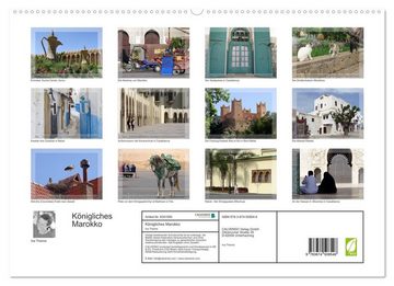 CALVENDO Wandkalender Königliches Marokko (Premium, hochwertiger DIN A2 Wandkalender 2023, Kunstdruck in Hochglanz)
