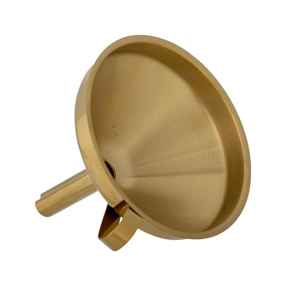 Bloomingville Trichter Finya dänisches Design Edelstahl, nützlicher Küchenhelfer dekorativer Gold
