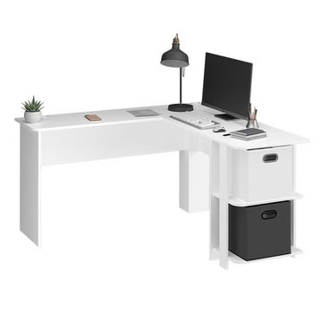 Vicco Schreibtisch EckBürotisch Computertisch 140x140cm NIKITA Weiß