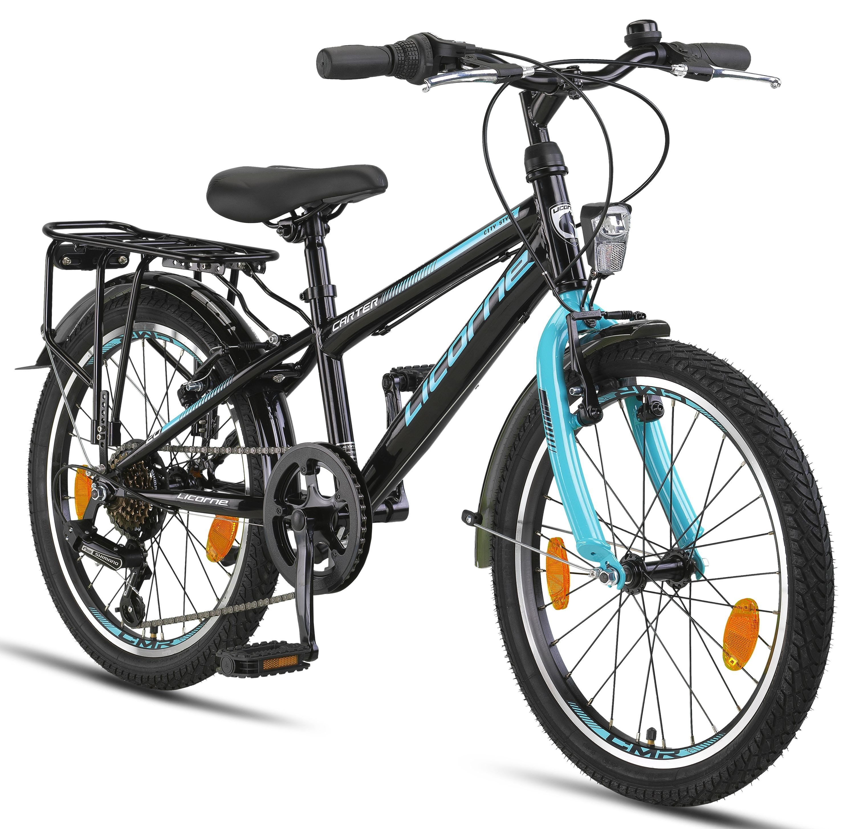 Mountainbike Licorne Bike Carter Premium Mountainbike in 20 Zoll Fahrrad für Kinder