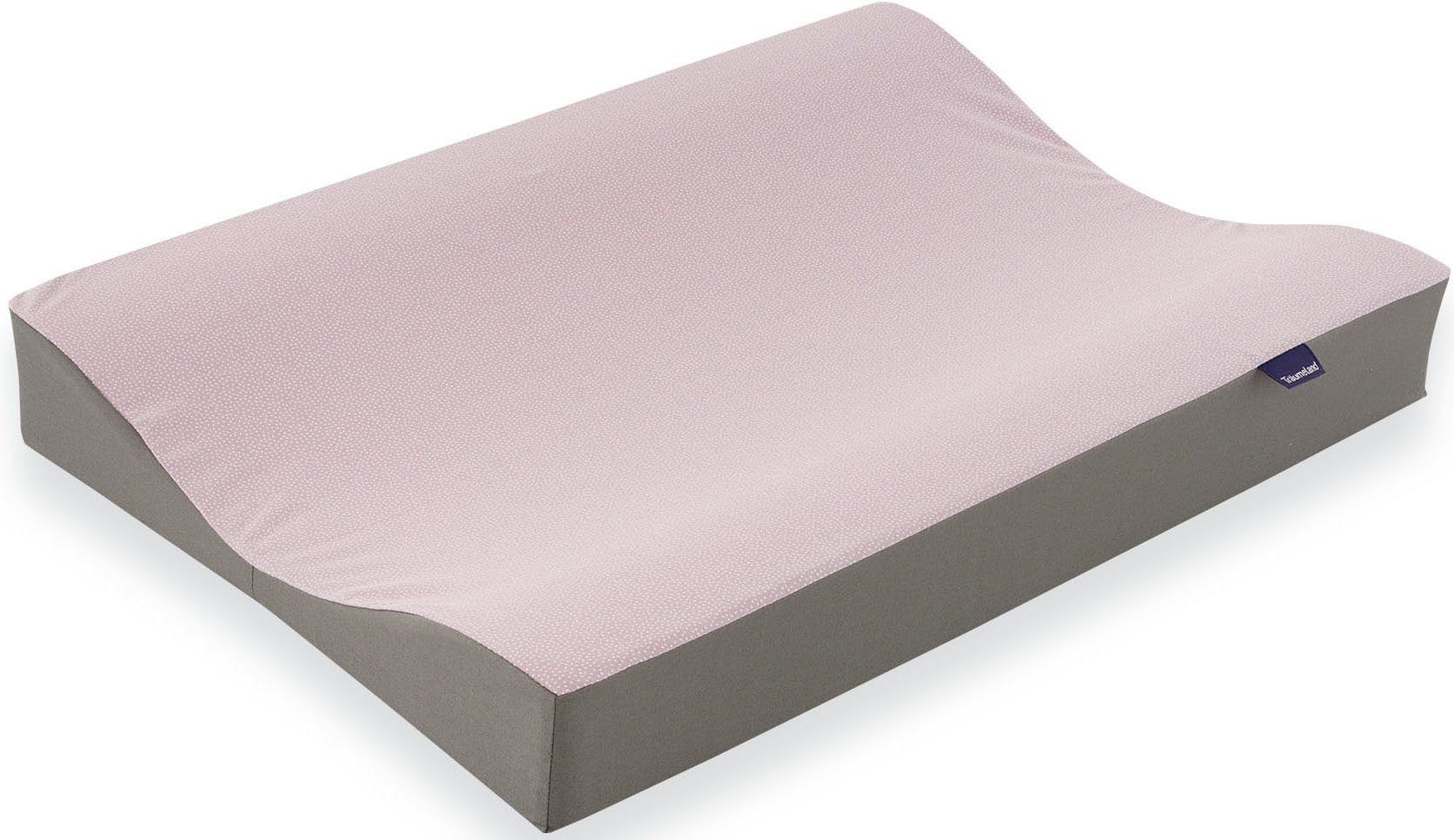 Träumeland Wickelauflage »Wickelmulde, Punkte rosa, mit weißen Punkten«, Keilform, Made in Europe-Otto