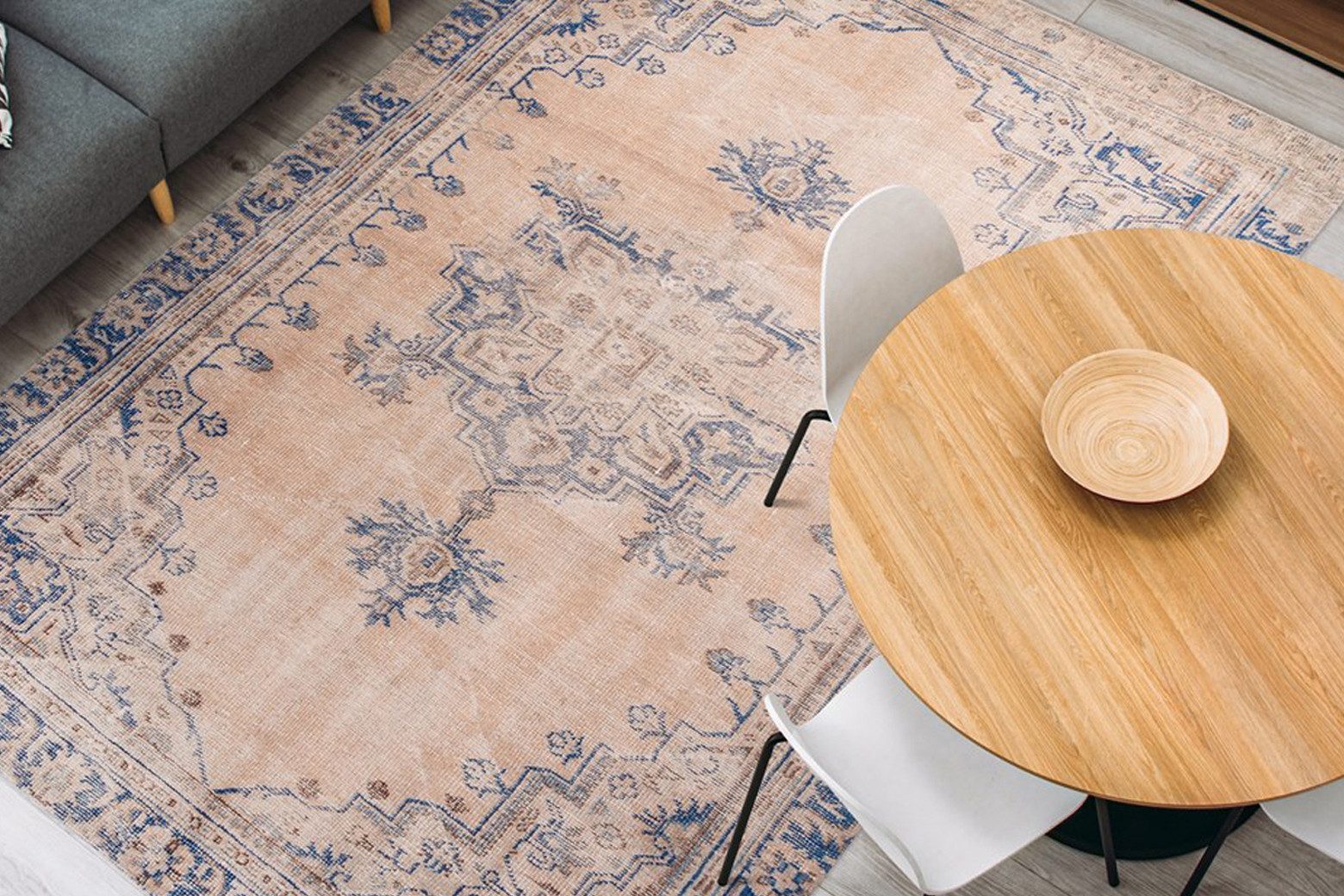 Arte Espina Teppich Vintage 8406, rechteckig, Höhe: 9 mm, Kurzflor im Vintage Design, Wohnzimmer