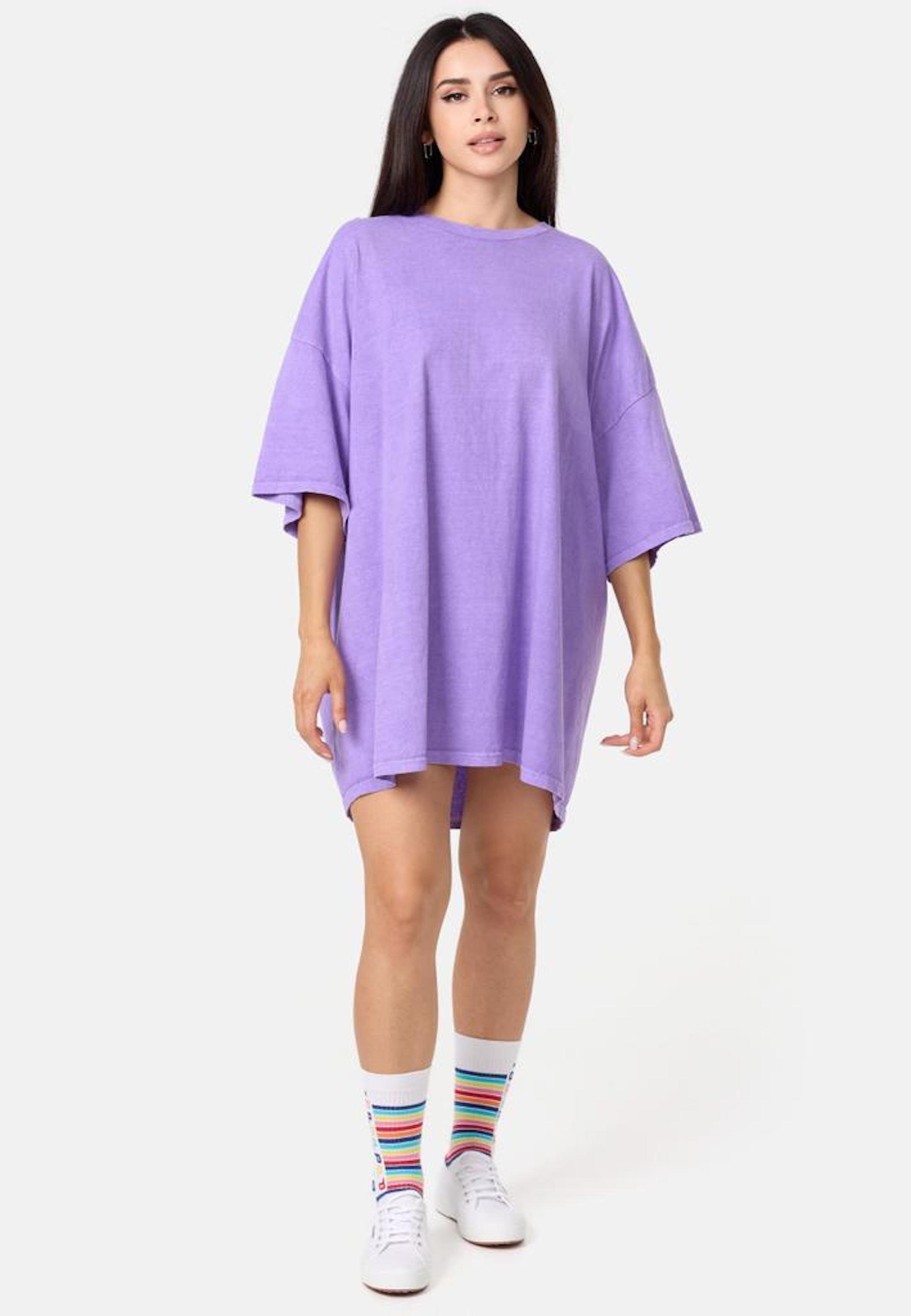 Worldclassca T-Shirt Worldclassca Oversized Print Flower T-Shirt lang Tee S günstig online kaufen