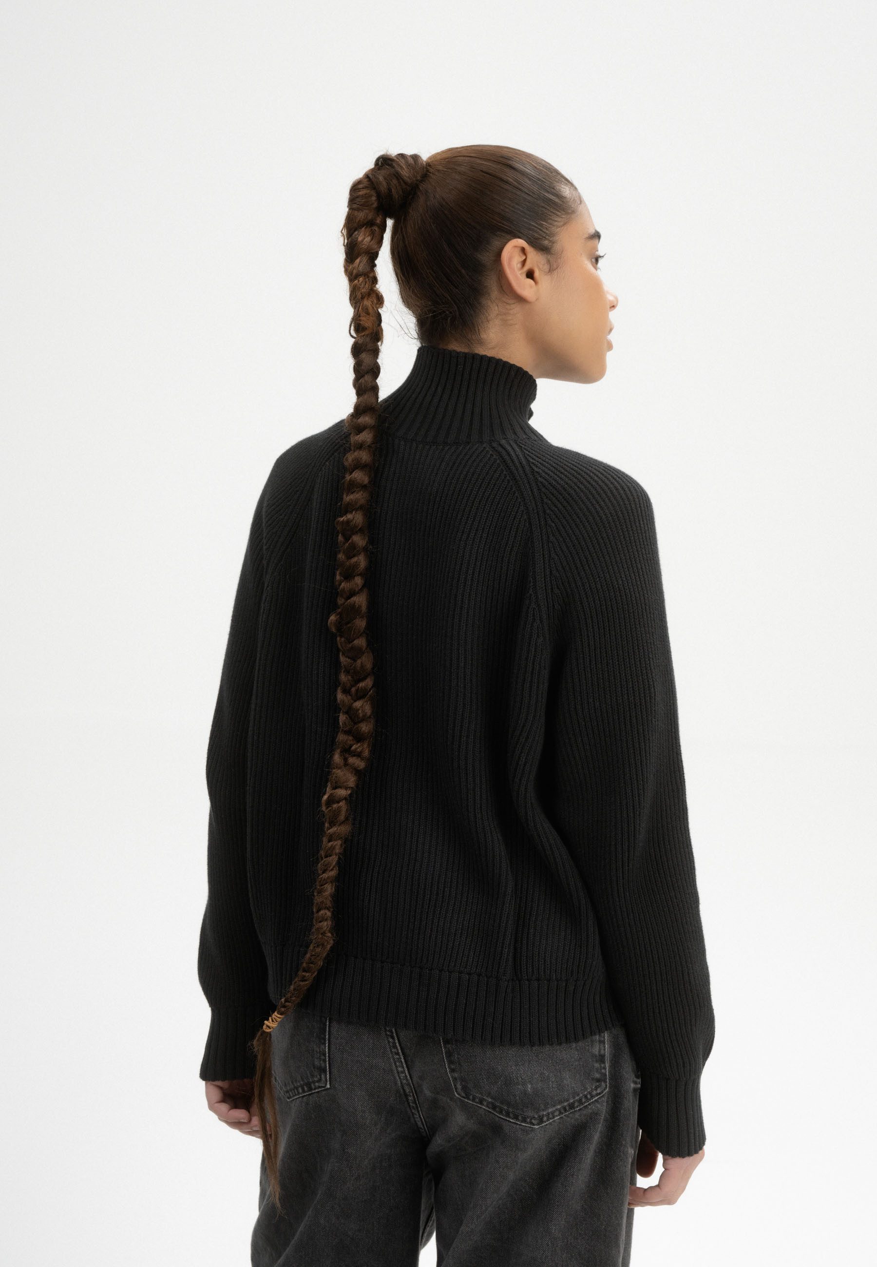 MELA Cardigan Rippstrick Jacke Style KAMUKA Gerippter Kragen, Saum und geri günstig online kaufen