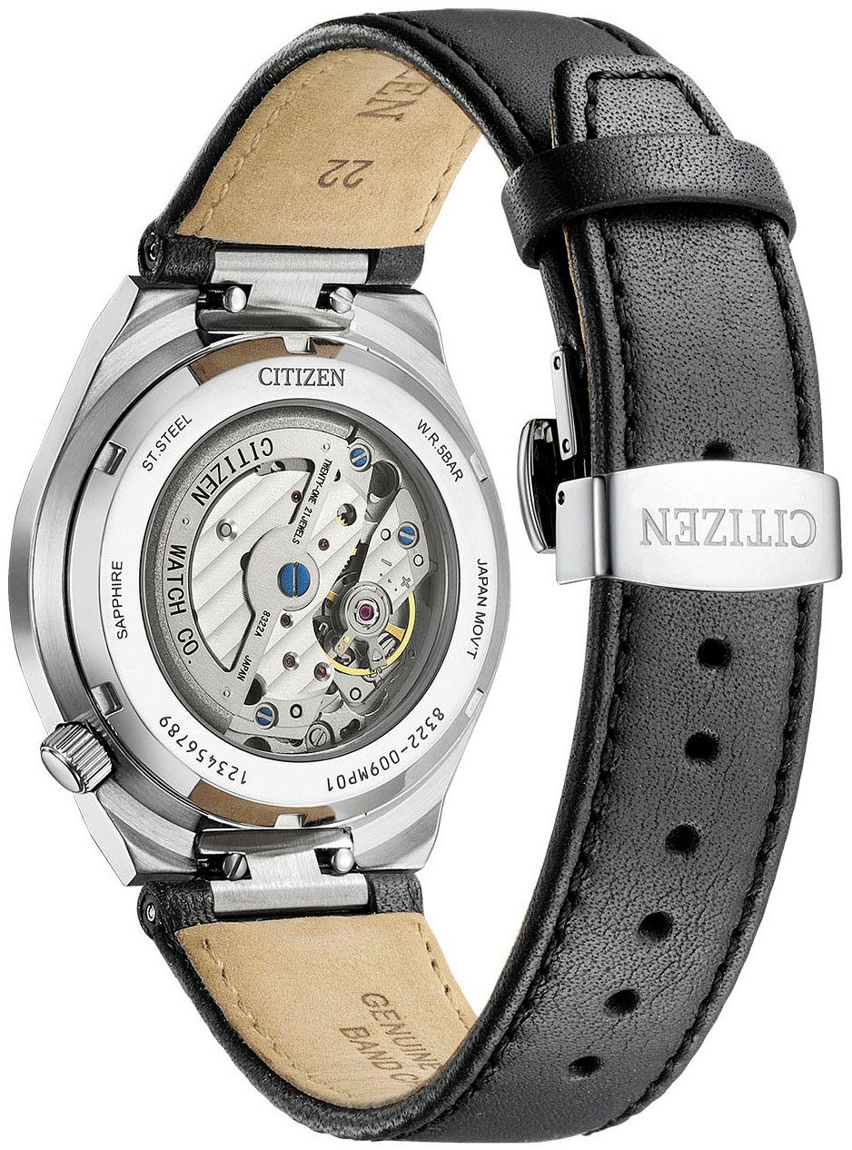 Citizen Automatikuhr Tsuyosa NK5010-01H, Armbanduhr, Mechanische Uhr, Herrenuhr, Damenuhr, Lederarmband