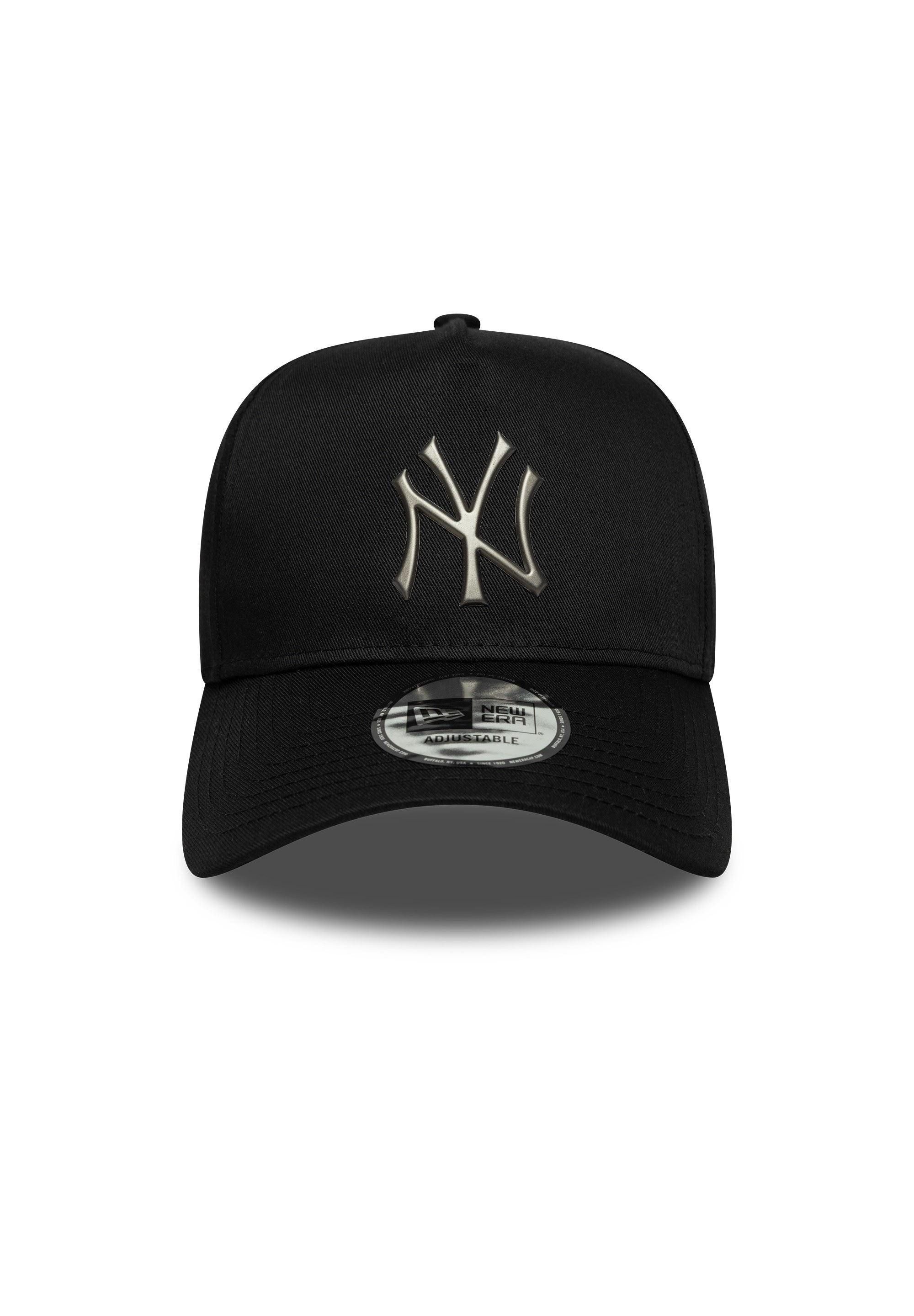 New Era Baseball Cap New York Yankees New Era MLB Metallic 9Forty E-Frame Cap Schwarz (1-St) – Bild 2 von 5