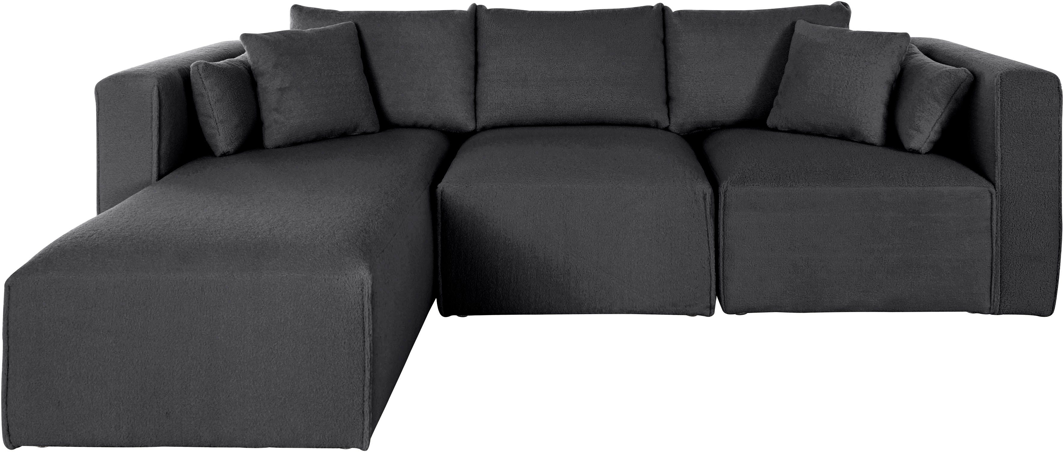 Home affaire Ecksofa Comfine L-Form, zusammengesetzt aus Modulen, 3 Bezugsqualitäten und viele Цвета(ов)