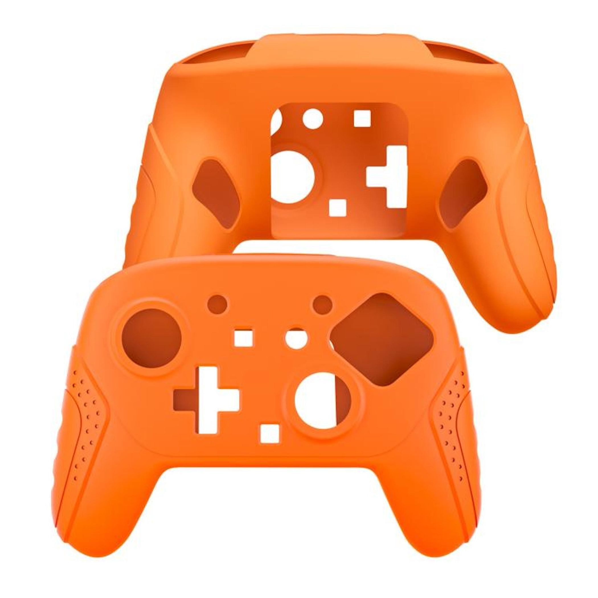 Wigento Handyhülle Für Nintendo Switch 2 Pro Controller Anti-Rutsch Silikonhülle Orange, Rutschfest, Stoßdämpfend, Ergonomisch
