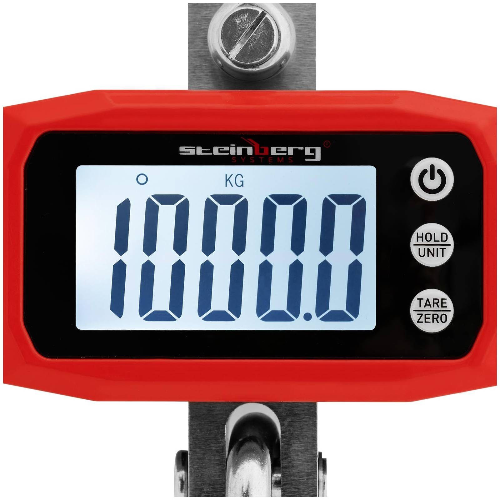 Steinberg Systems Kofferwaage Kranwaage 1000 kg / 0,1 kg LCD Lastenwaage Hängewaage Zugwaage