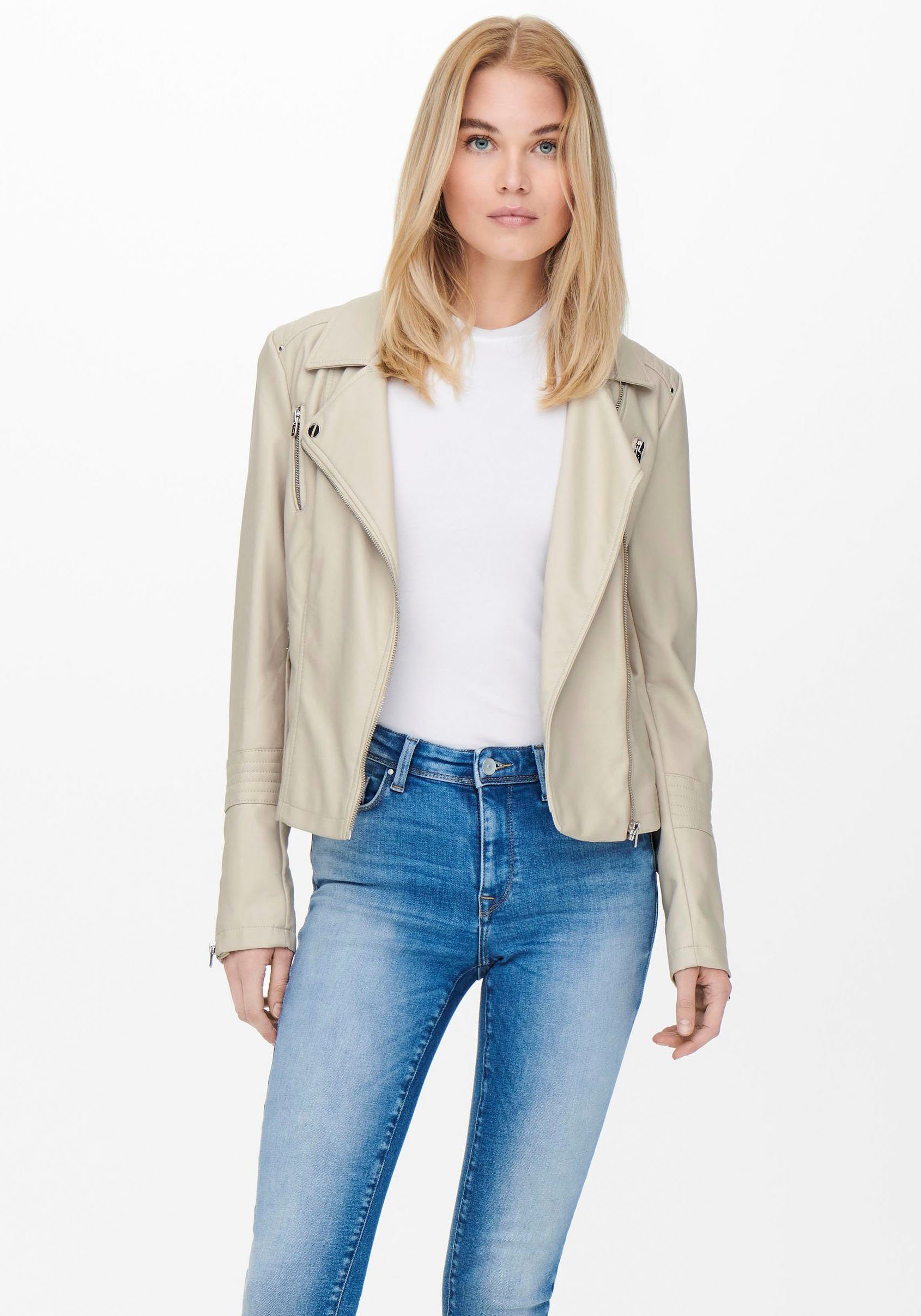 Beige Lederjacken für Damen online kaufen | OTTO