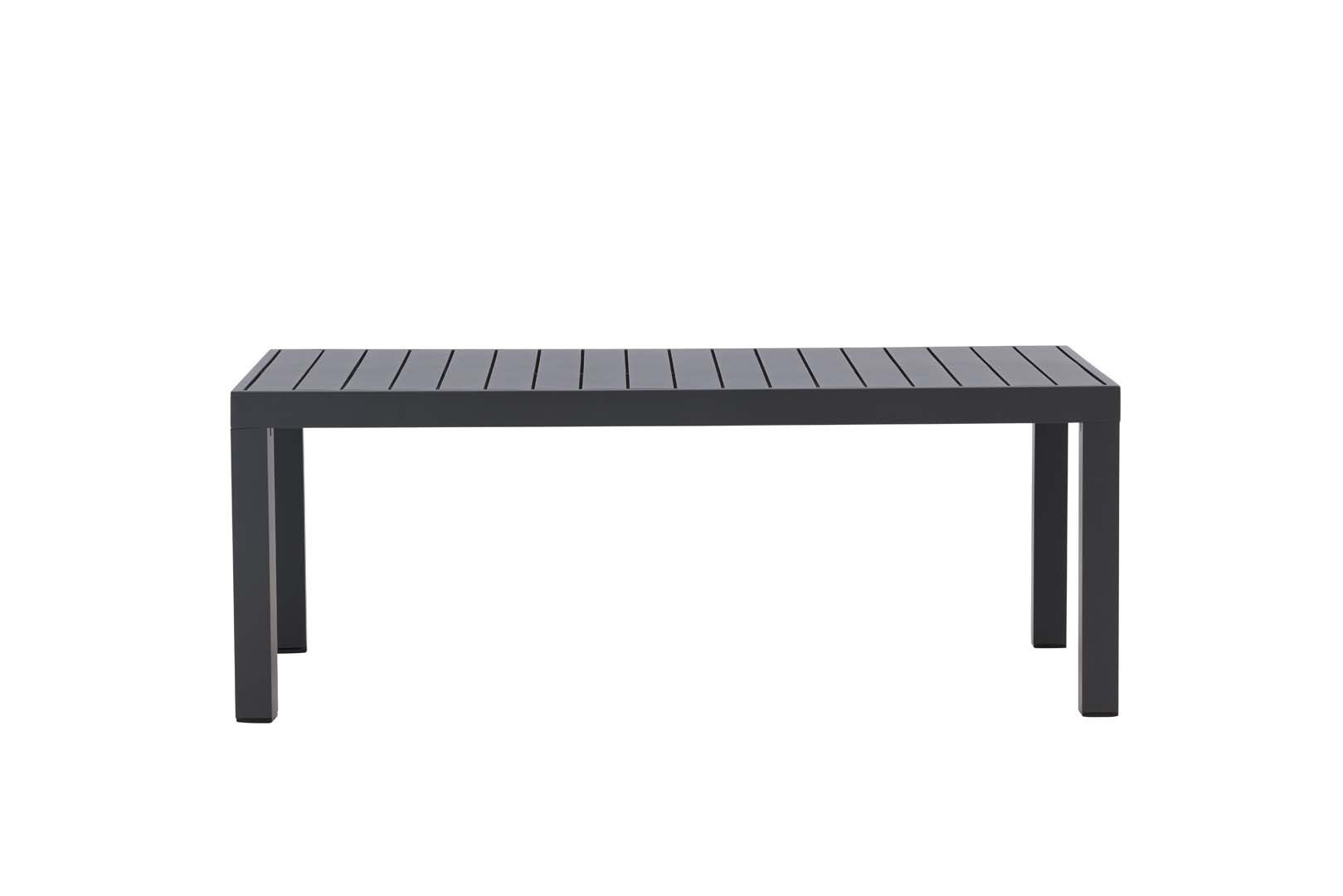 ebuy24 Gartentisch Copacabana Gartentisch 70x120cm schwarz.