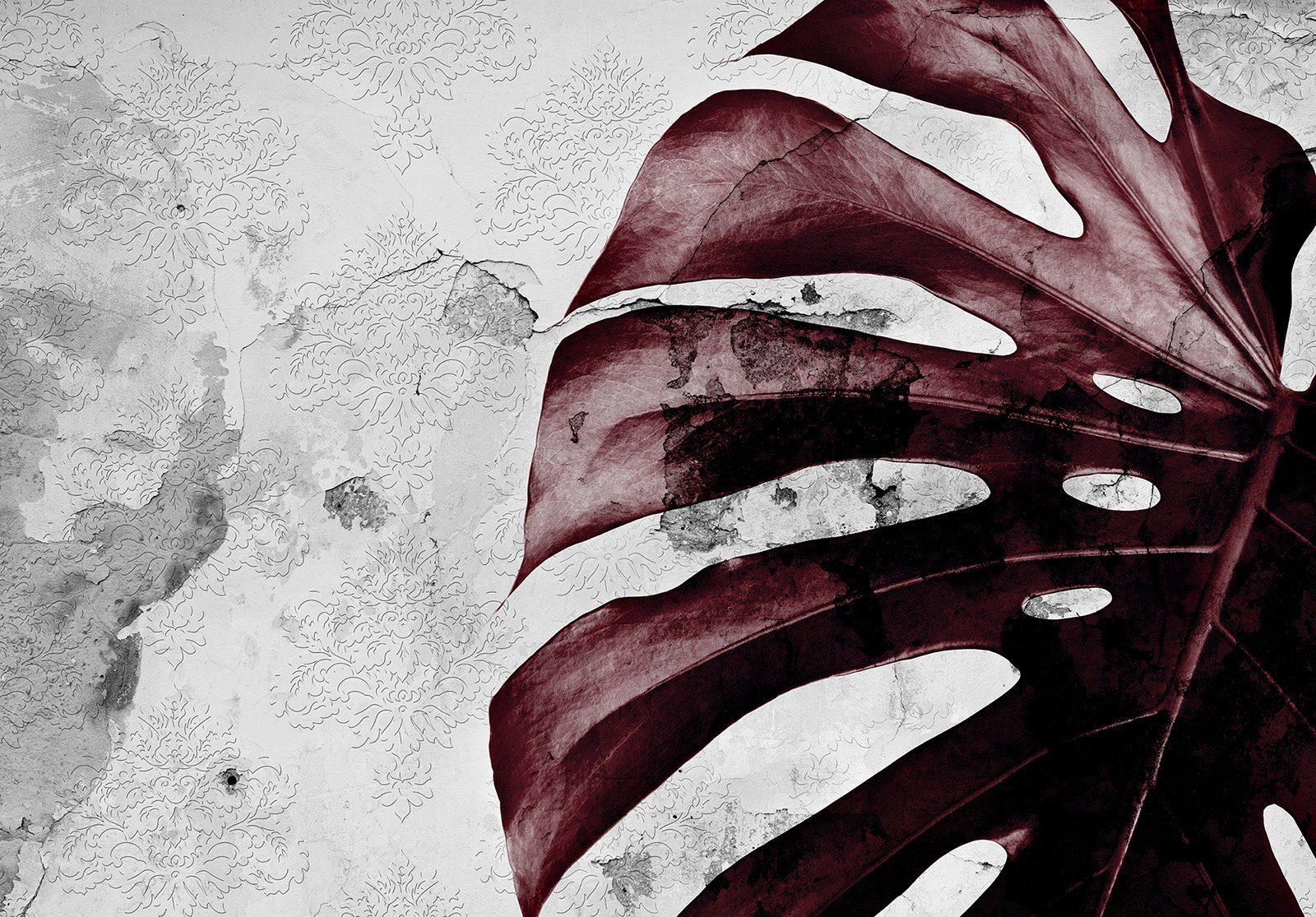 Consalnet Vliestapete »Rote Monster Blume«, floral