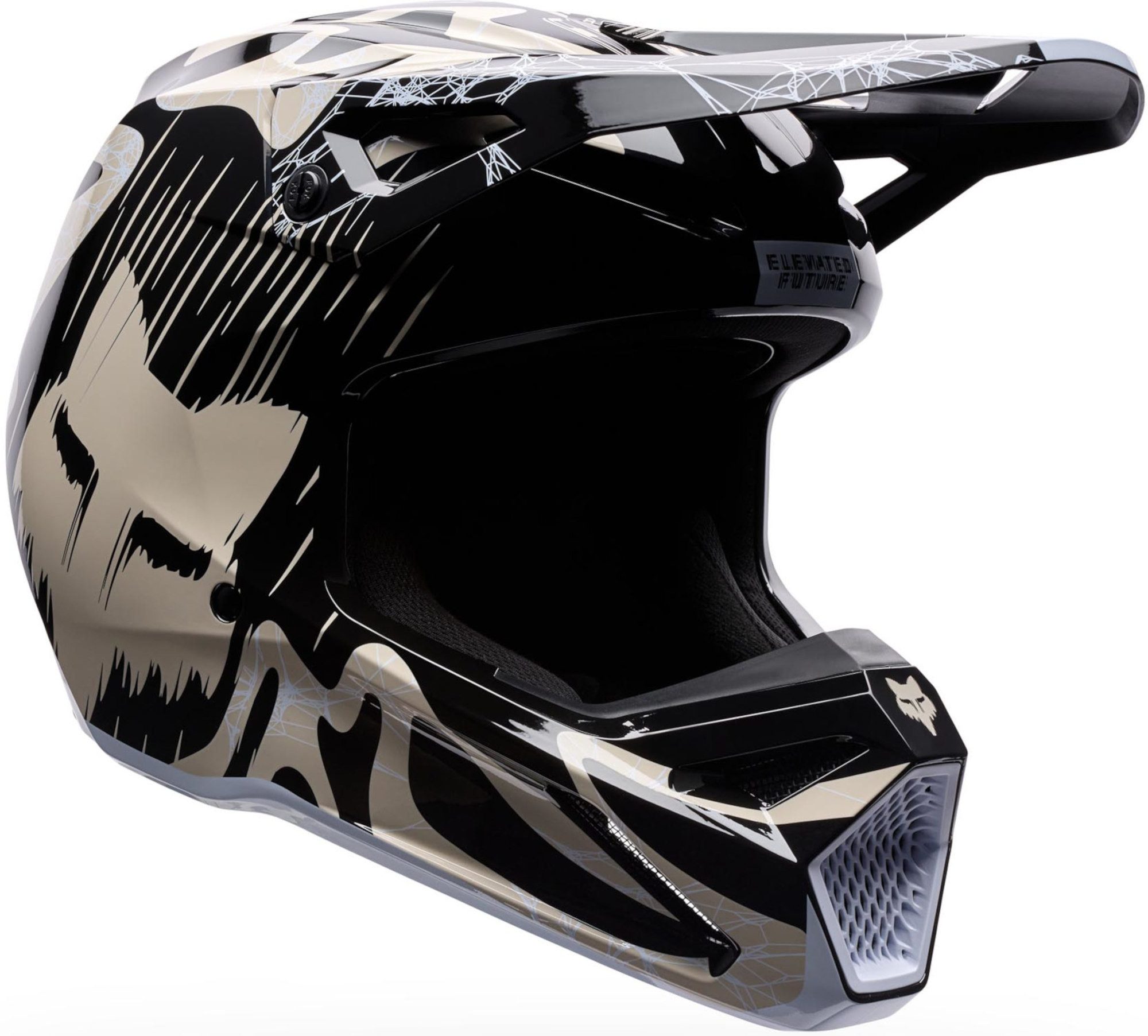 Fox Racing Motocrosshelm V1 Diffuse Special Edition Motocross Helm, Waschbar