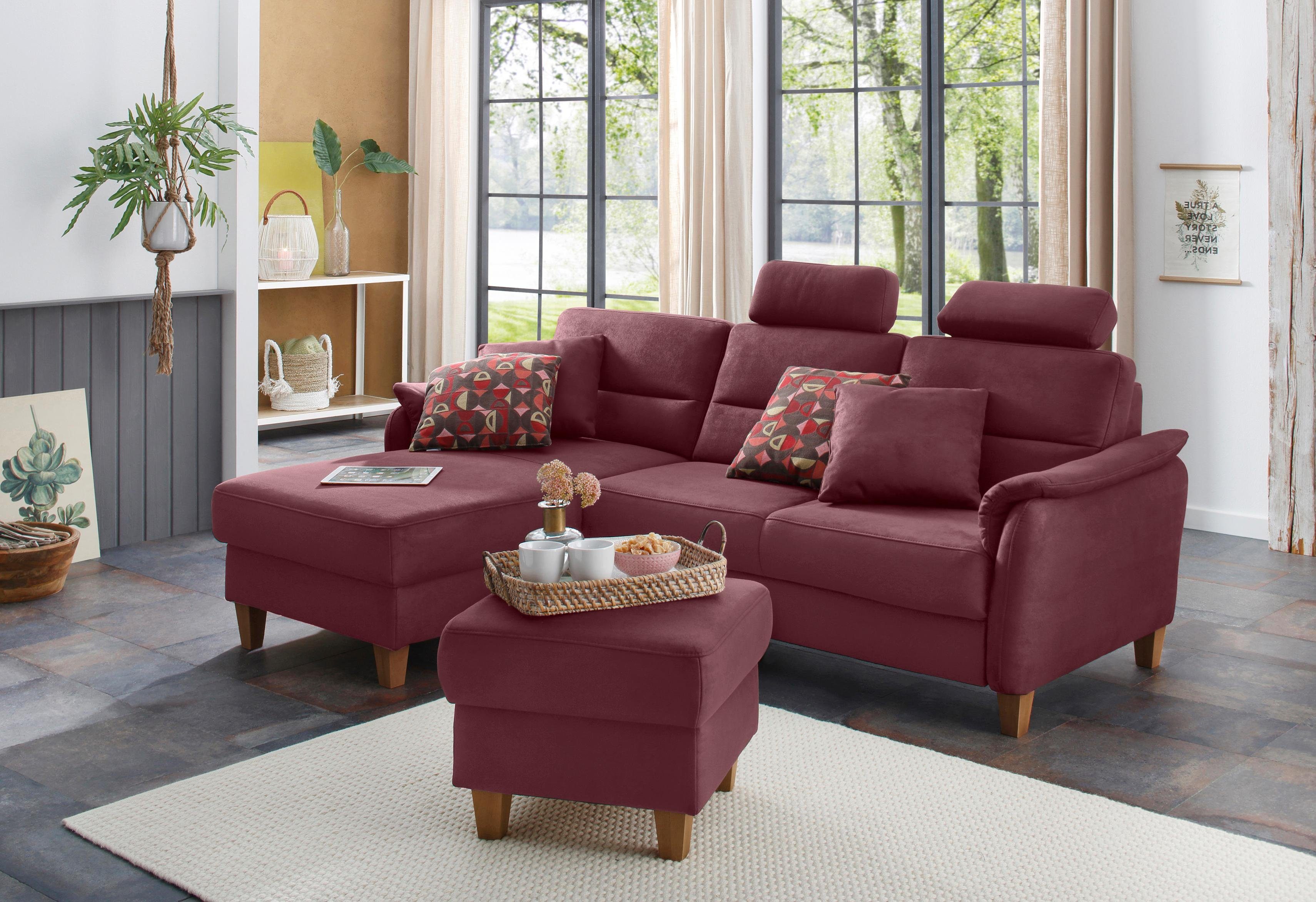 Home affaire Ecksofa Palmera L-Form, Federkern, günstig online kaufen